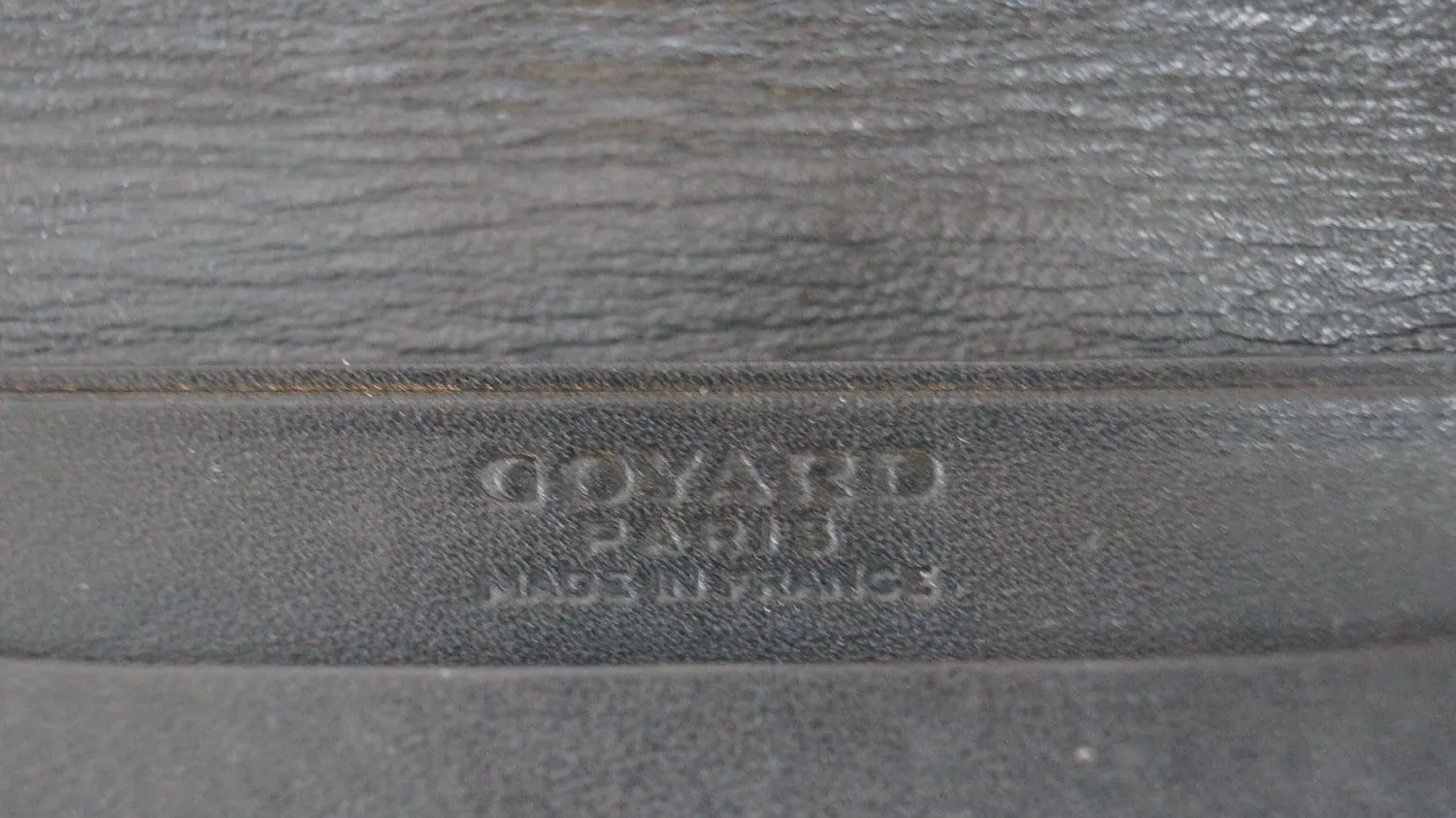 GOYARD Chevron Business Card Holder Black