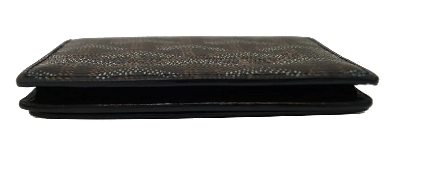GOYARD Chevron Business Card Holder Black