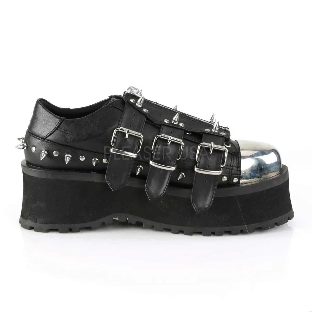 GRAVEDIGGER-03  Black Vegan Leather