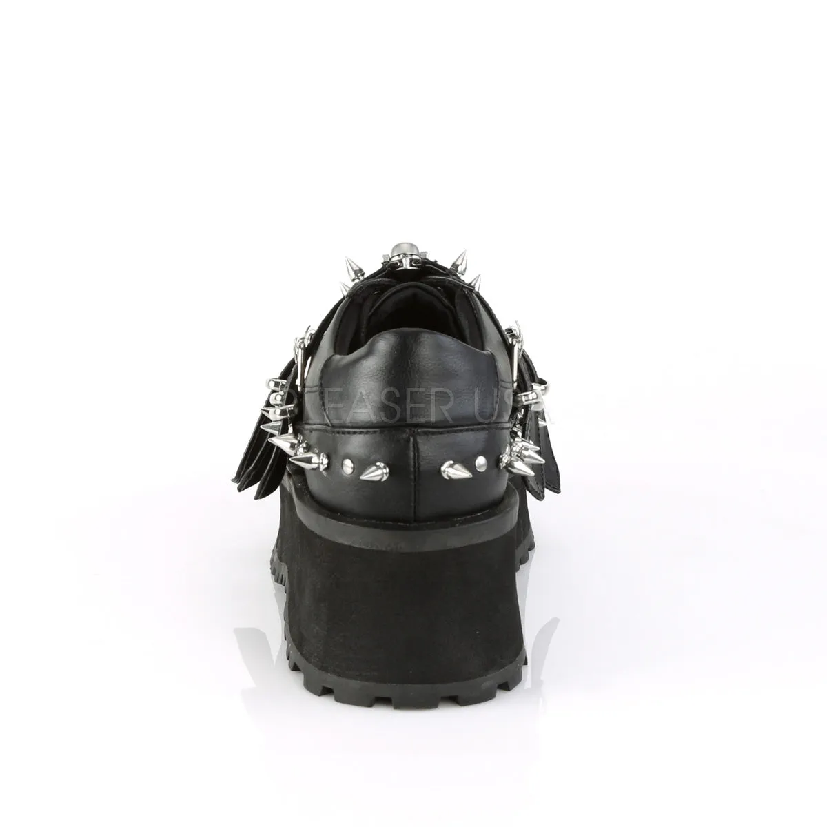 GRAVEDIGGER-03  Black Vegan Leather