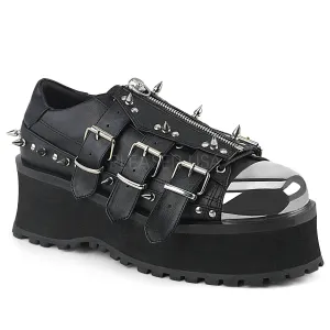 GRAVEDIGGER-03  Black Vegan Leather