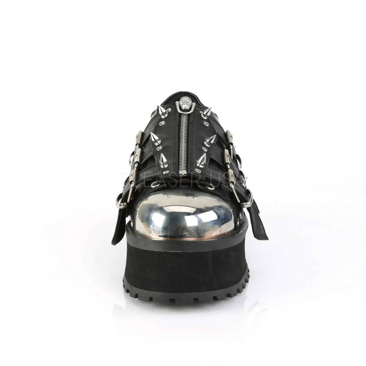 GRAVEDIGGER-03  Black Vegan Leather