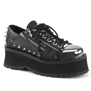 GRAVEDIGGER-04  Black Vegan Leather