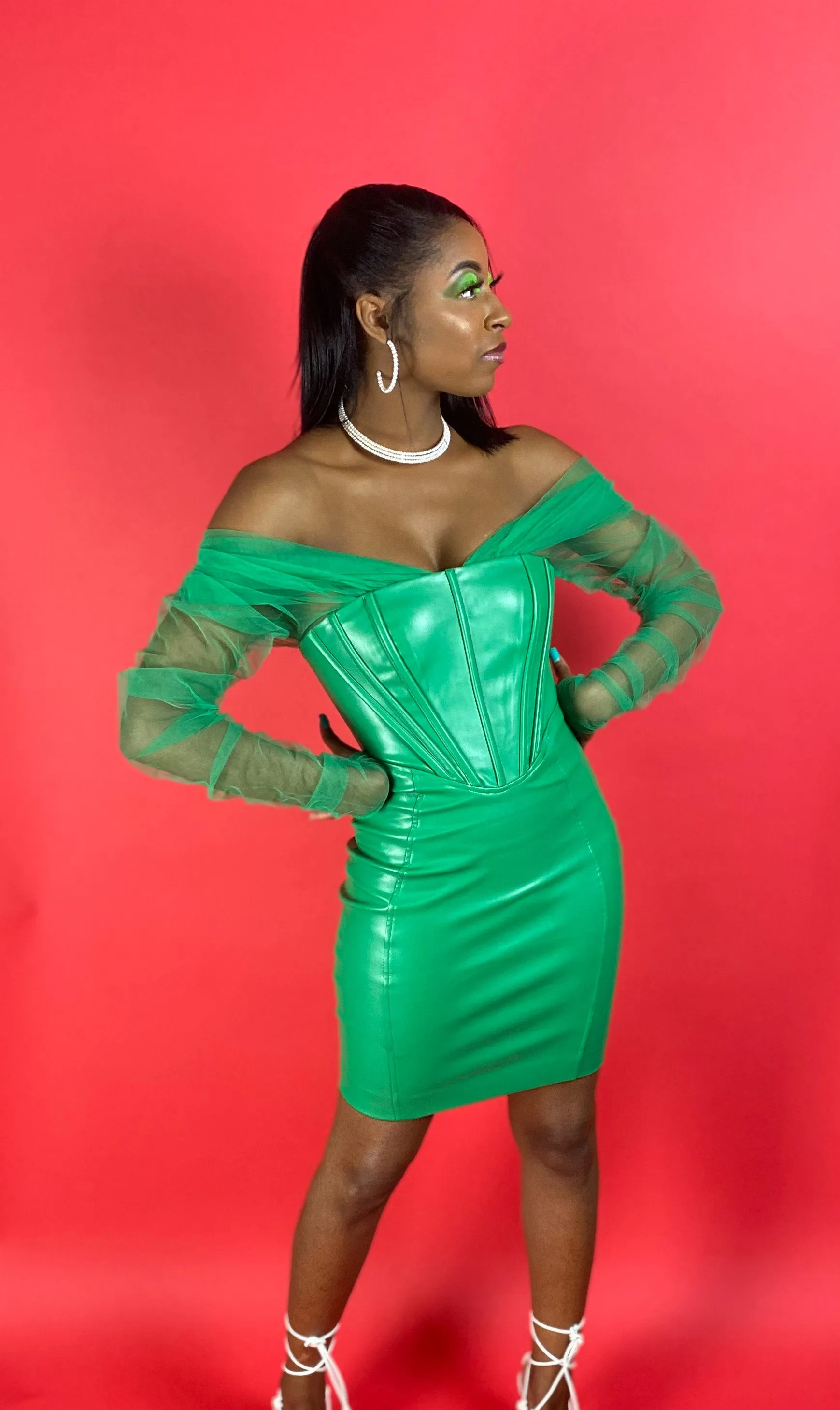 Green Corset Dress