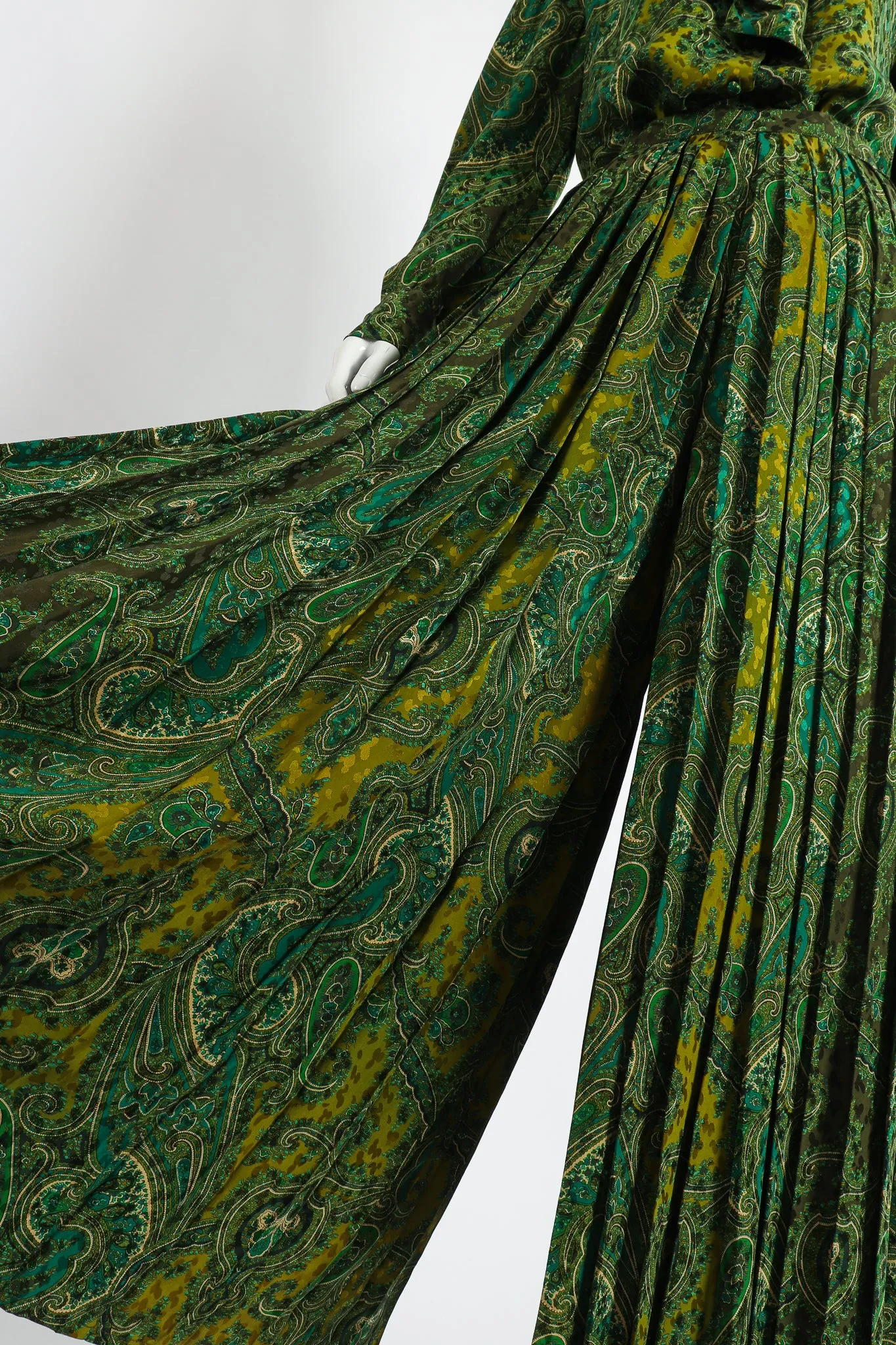 Green Paisley Palazzo Pant Set
