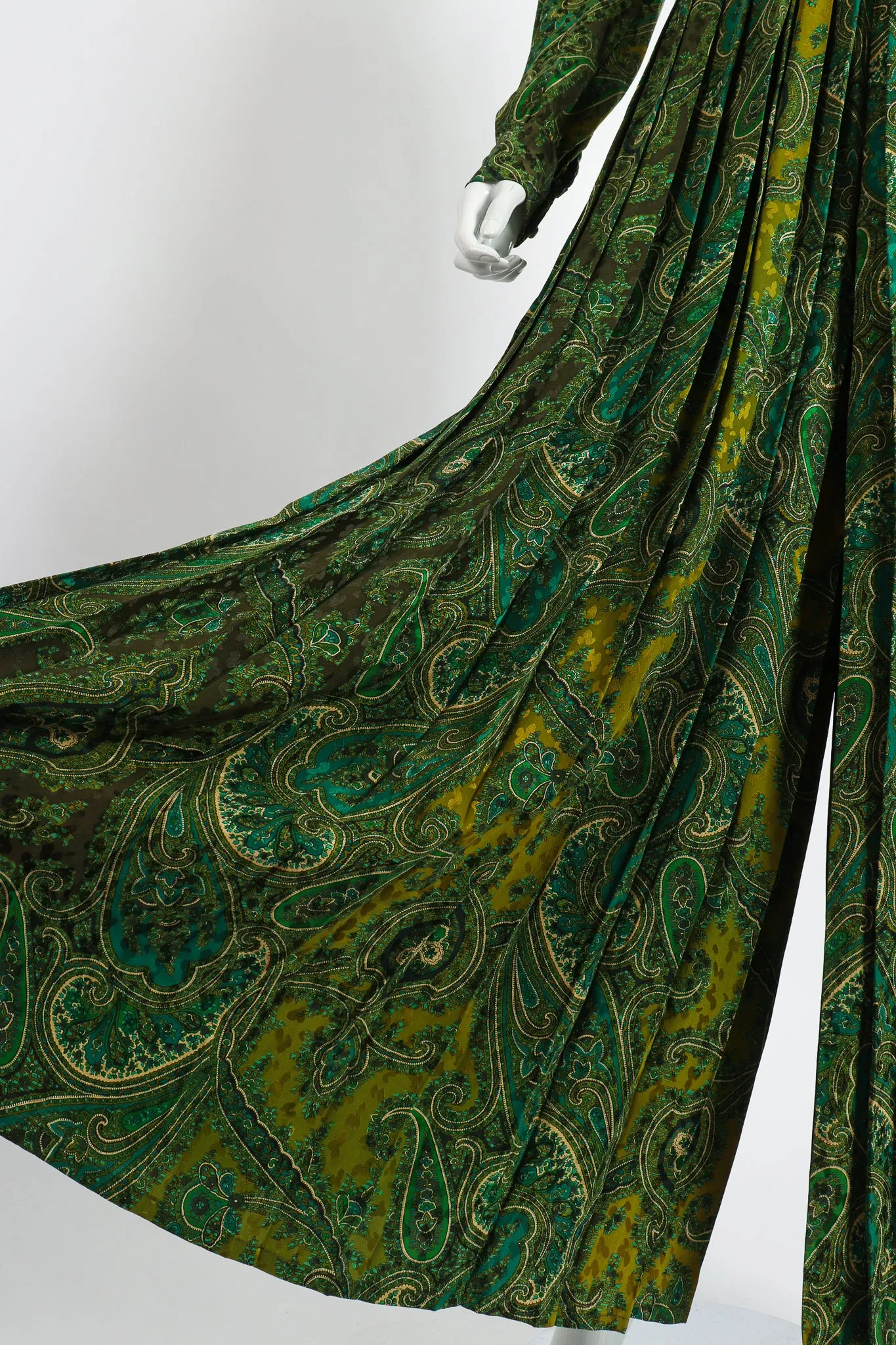 Green Paisley Palazzo Pant Set