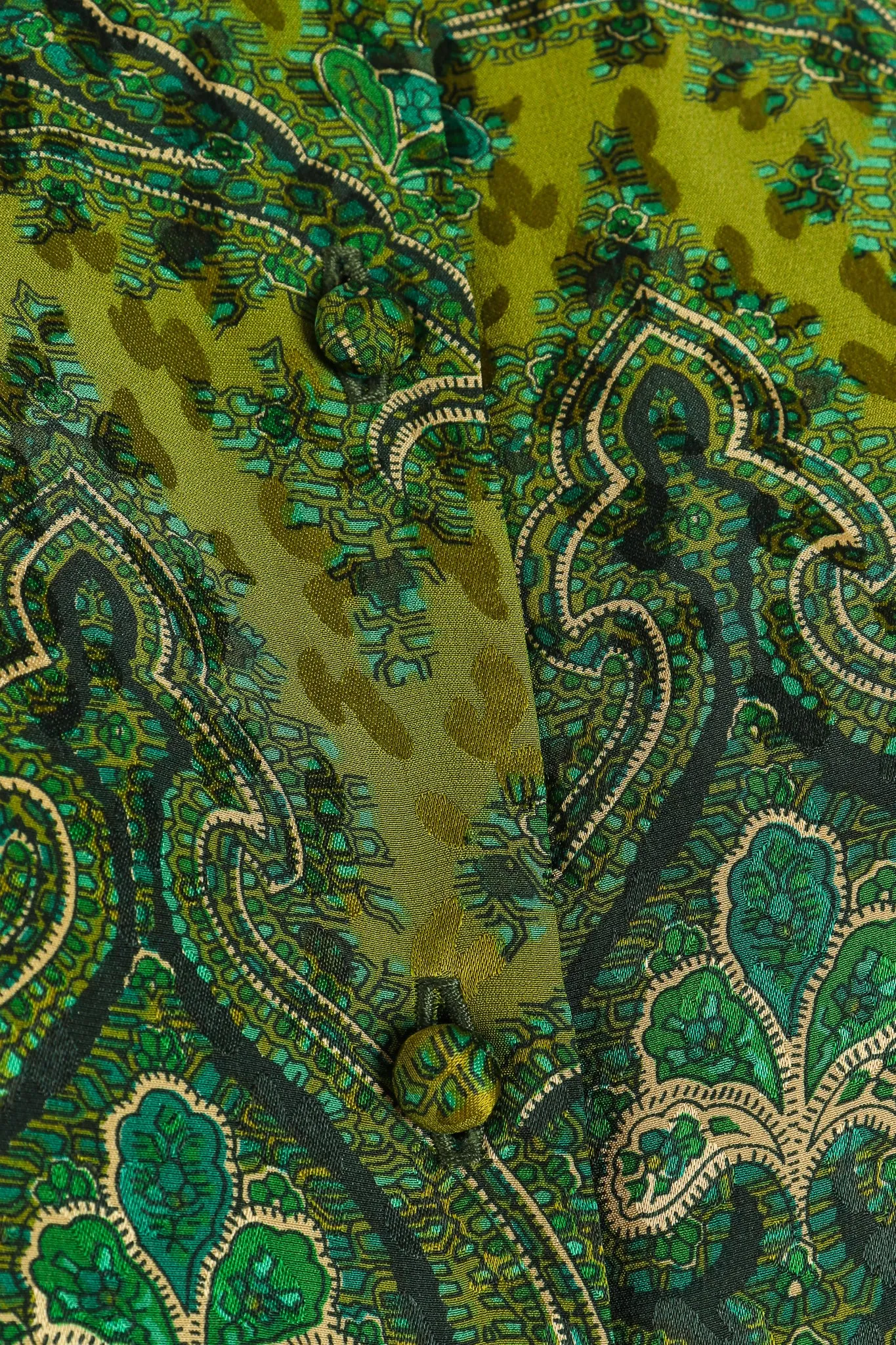 Green Paisley Palazzo Pant Set