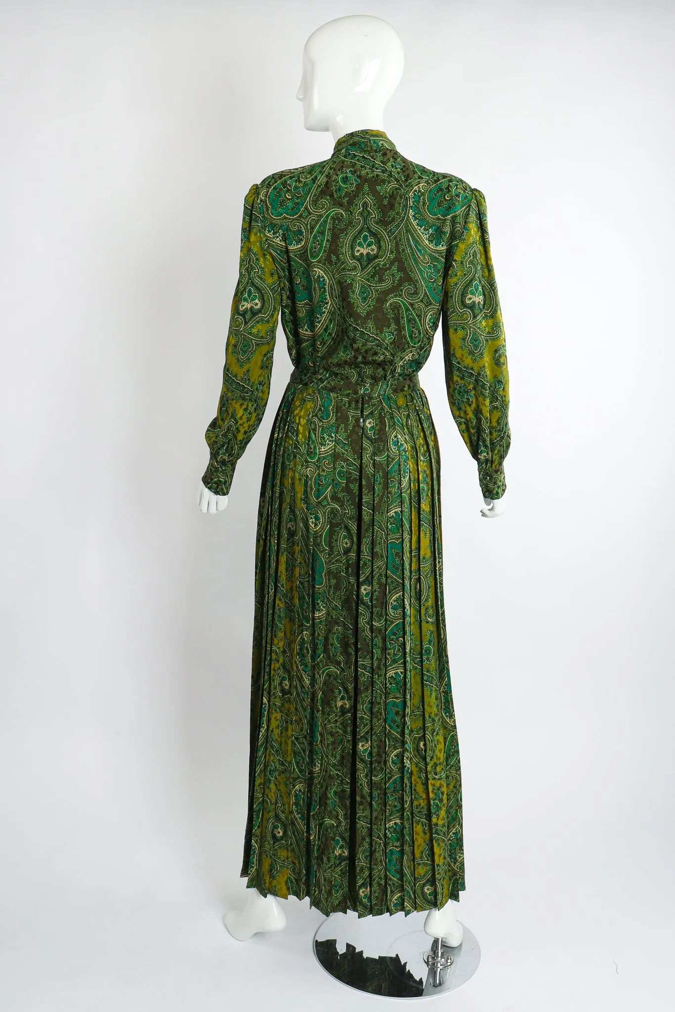 Green Paisley Palazzo Pant Set