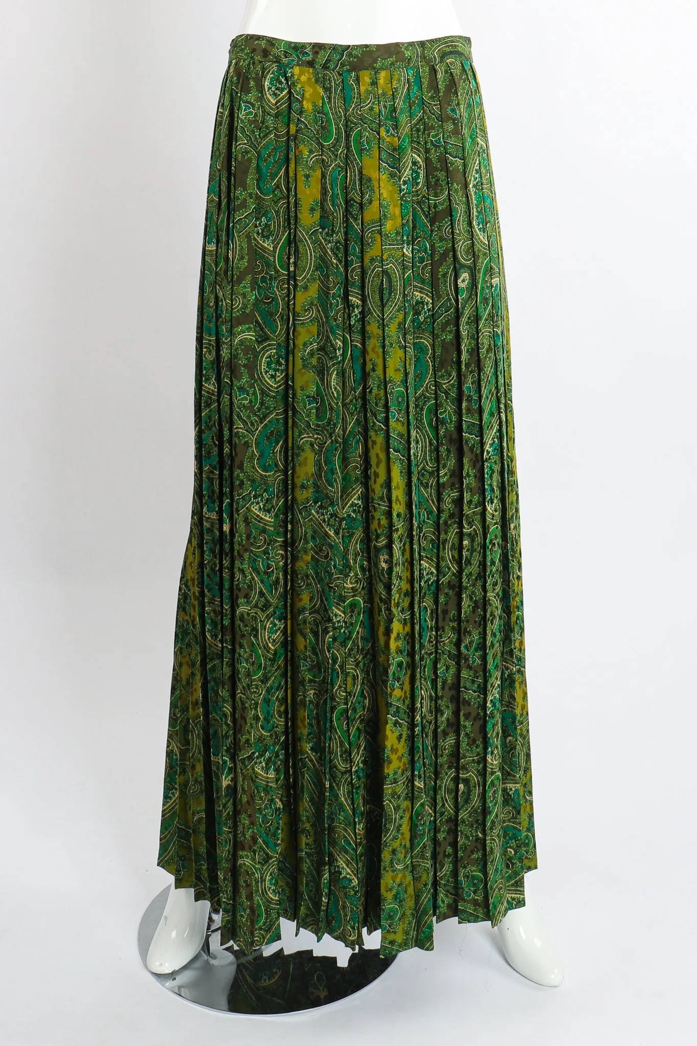Green Paisley Palazzo Pant Set