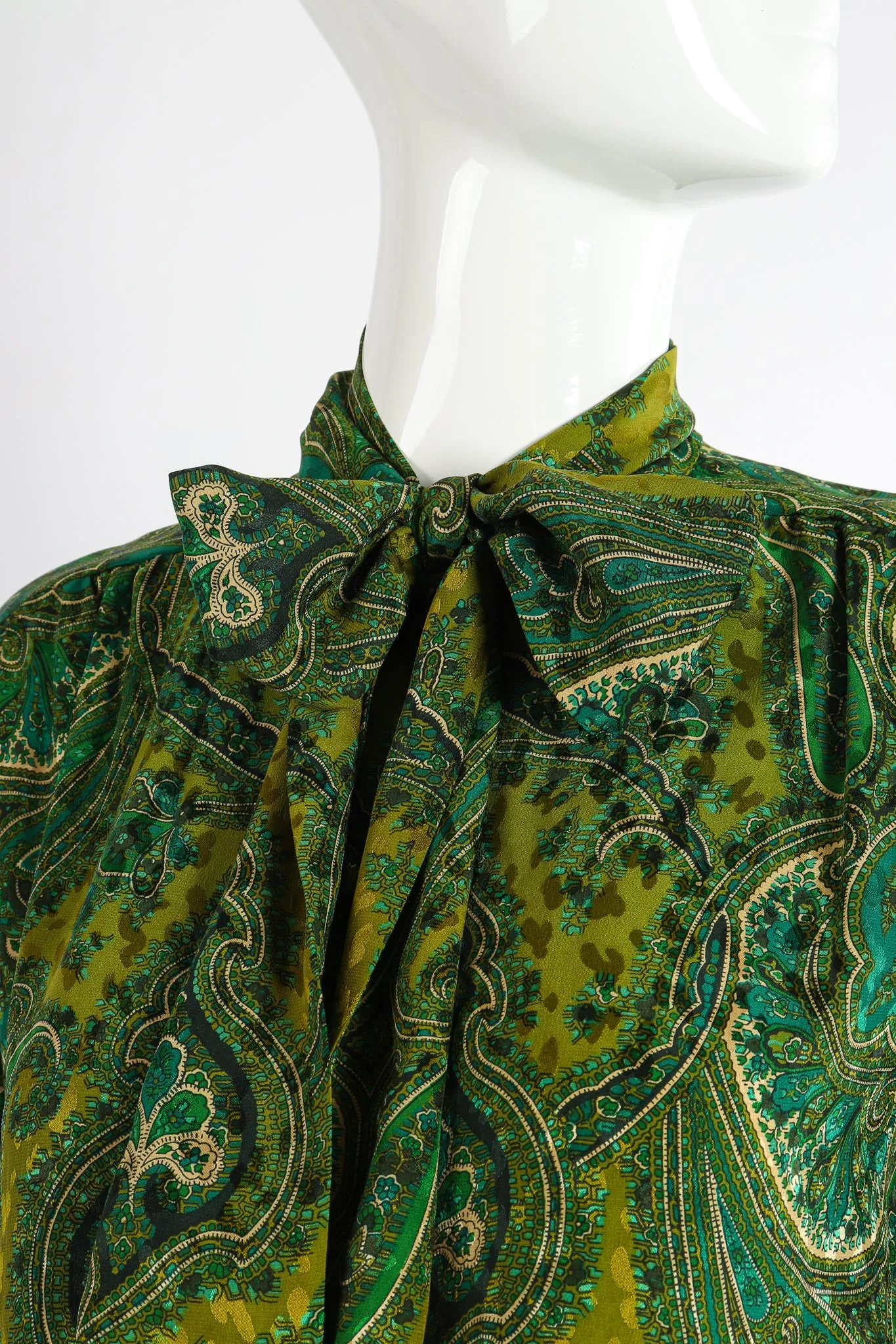 Green Paisley Palazzo Pant Set