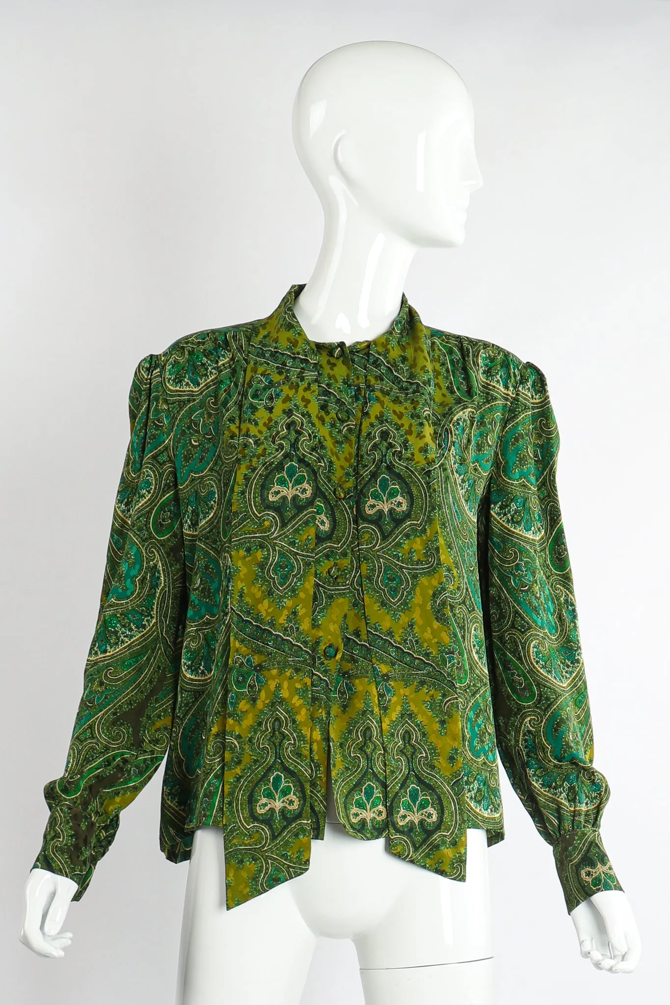 Green Paisley Palazzo Pant Set