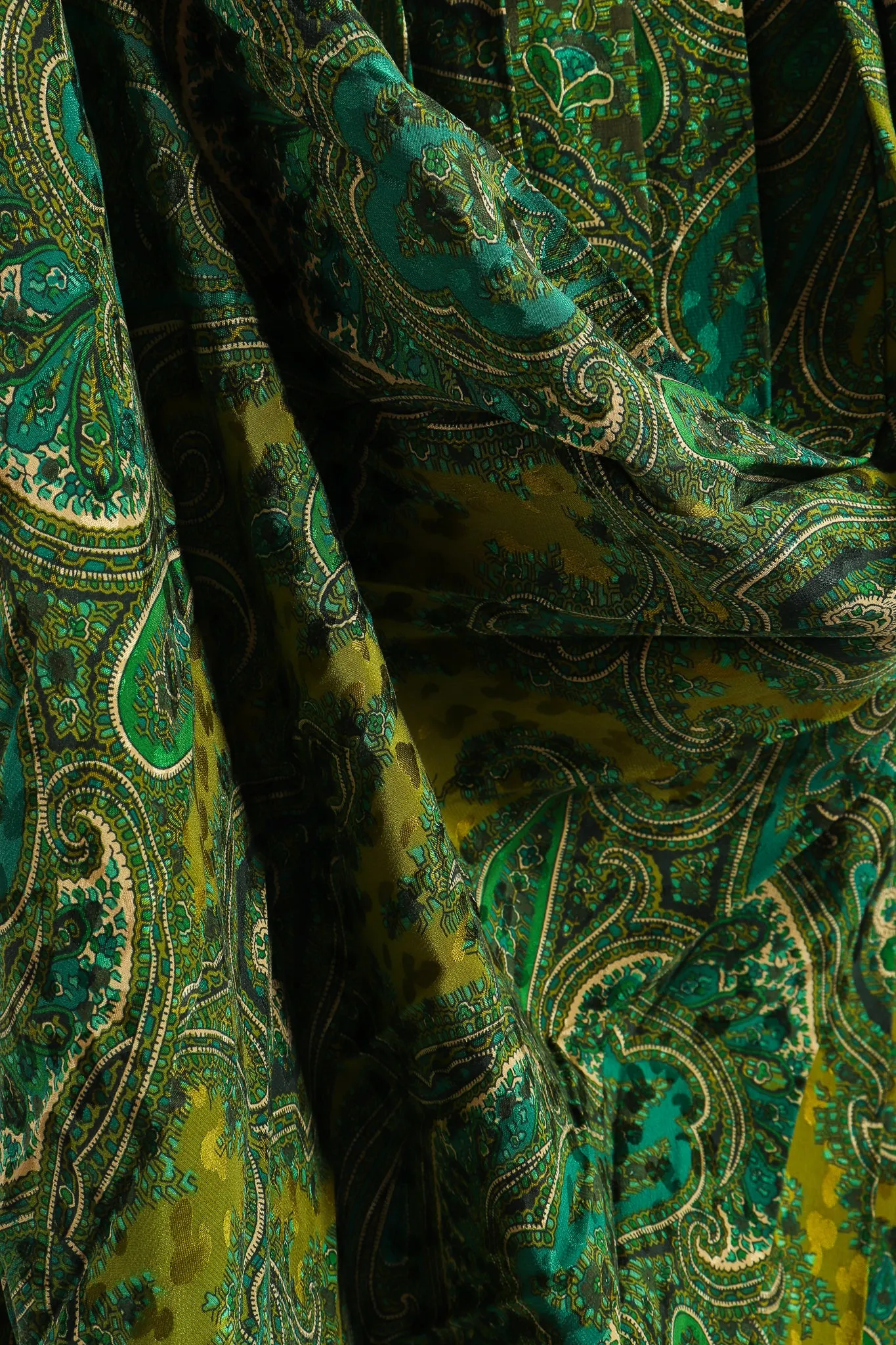 Green Paisley Palazzo Pant Set