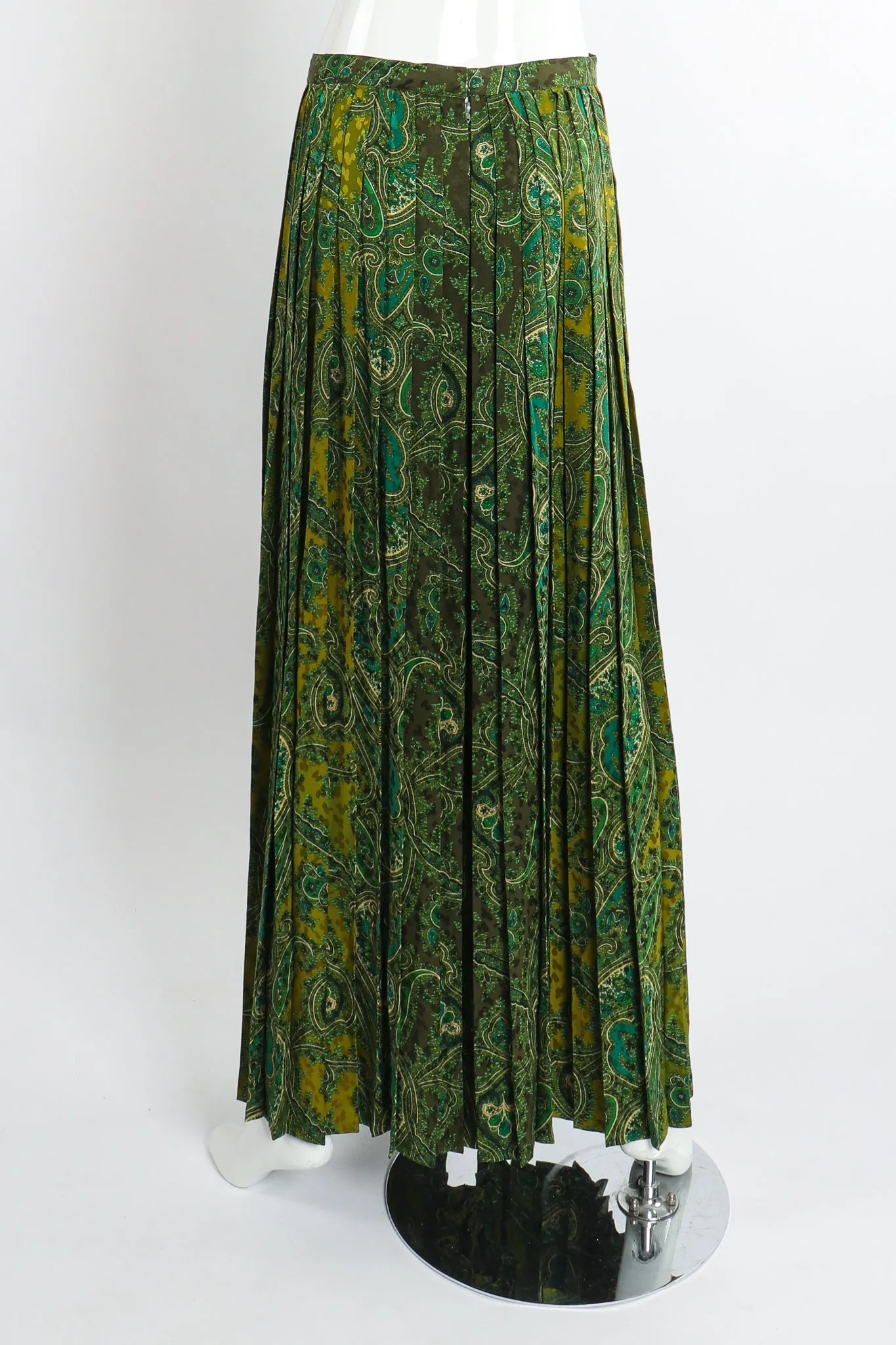 Green Paisley Palazzo Pant Set