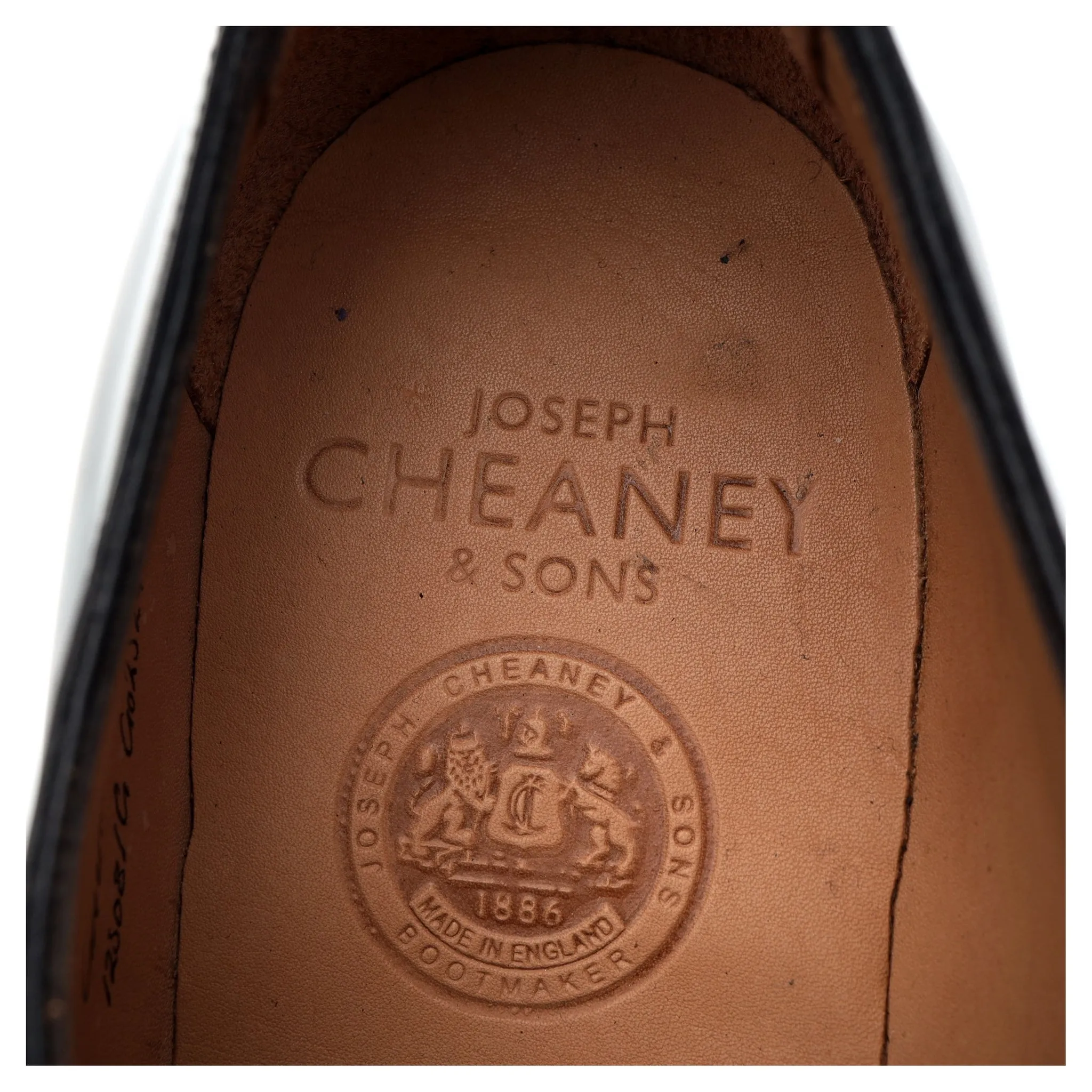'Greenwich' Black Leather Oxford UK 8.5 G