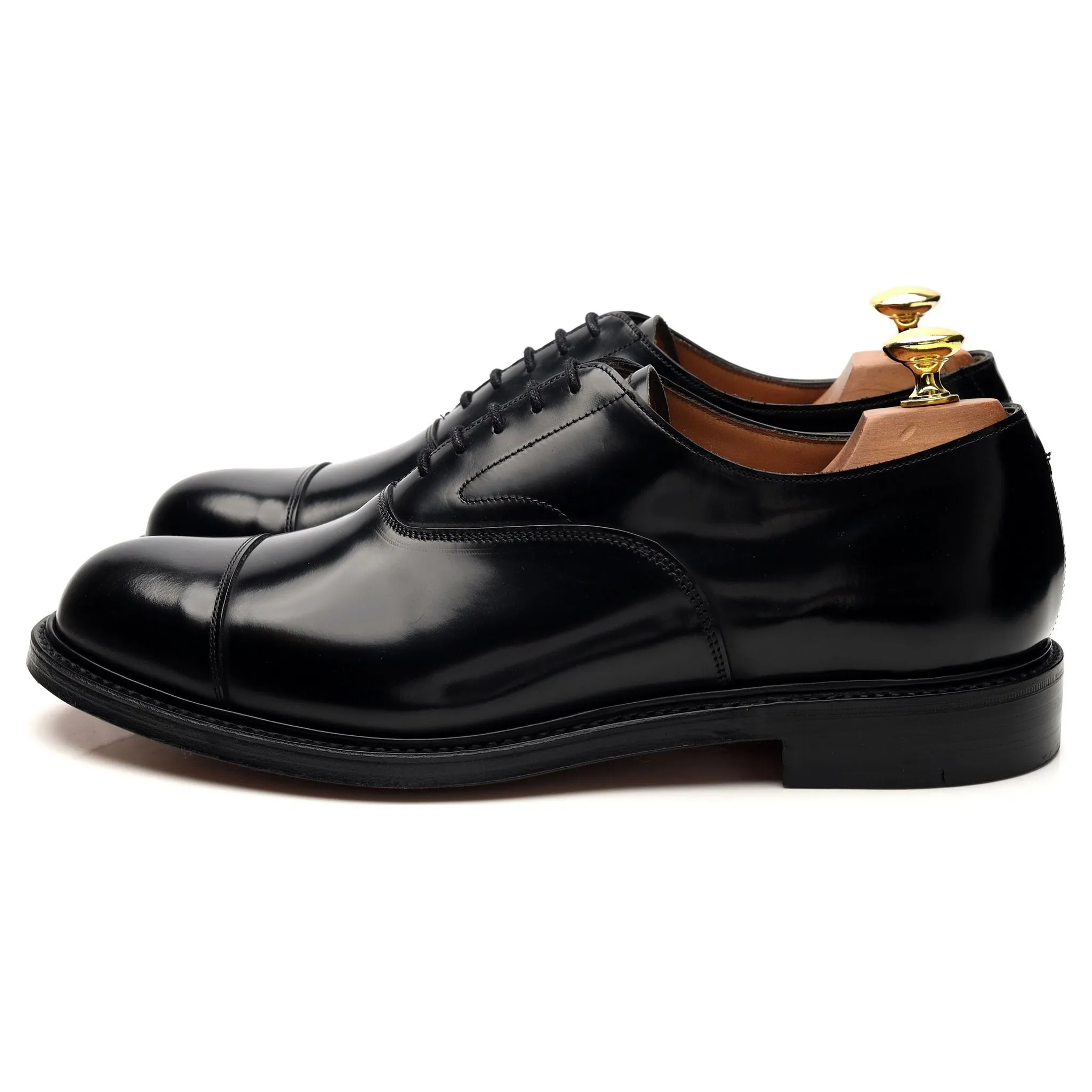 'Greenwich' Black Leather Oxford UK 8.5 G