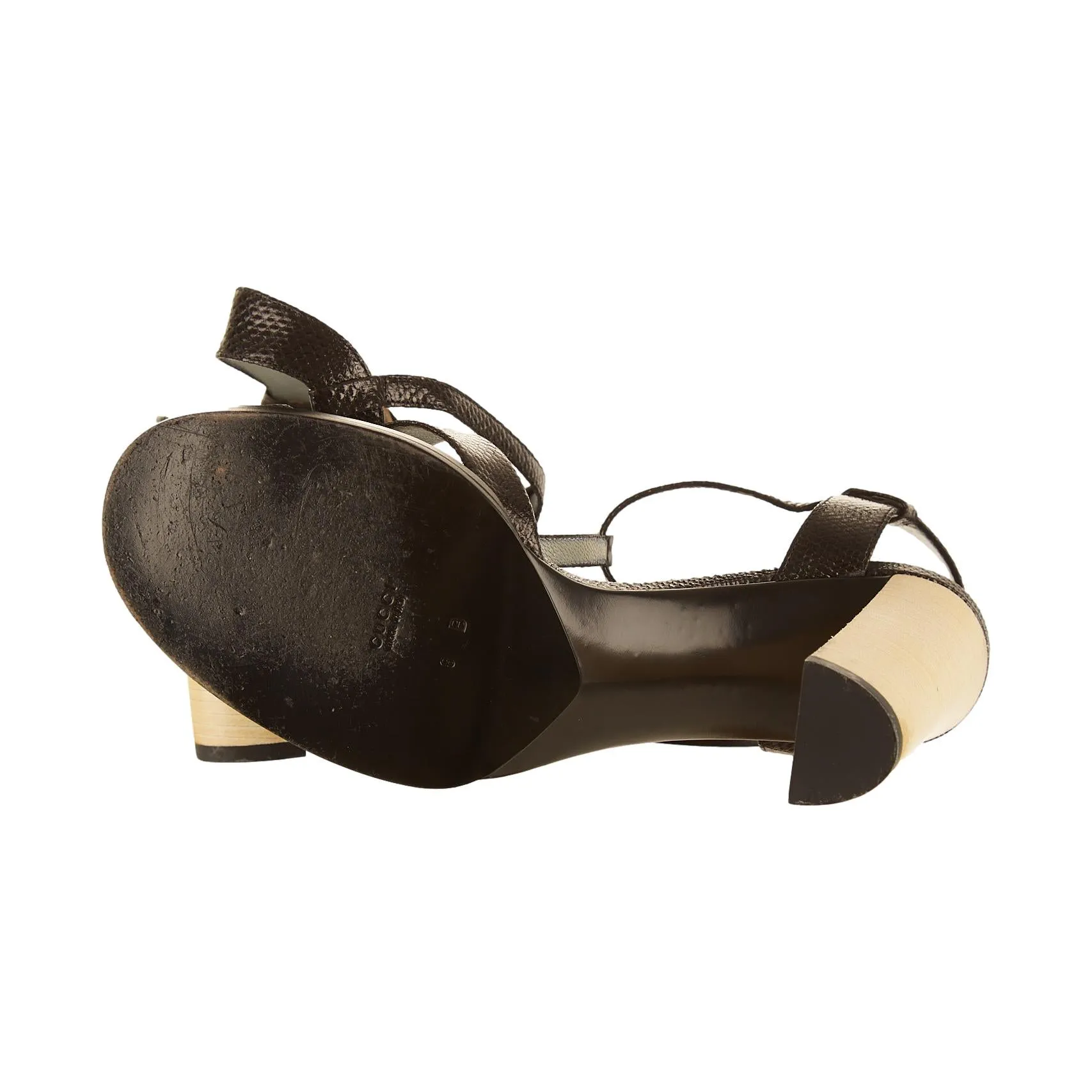 Gucci Black Leather Heels