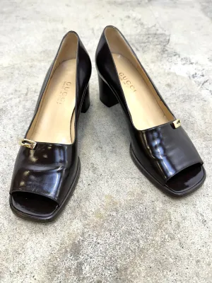Gucci Tom Ford Peep Toe Pumps