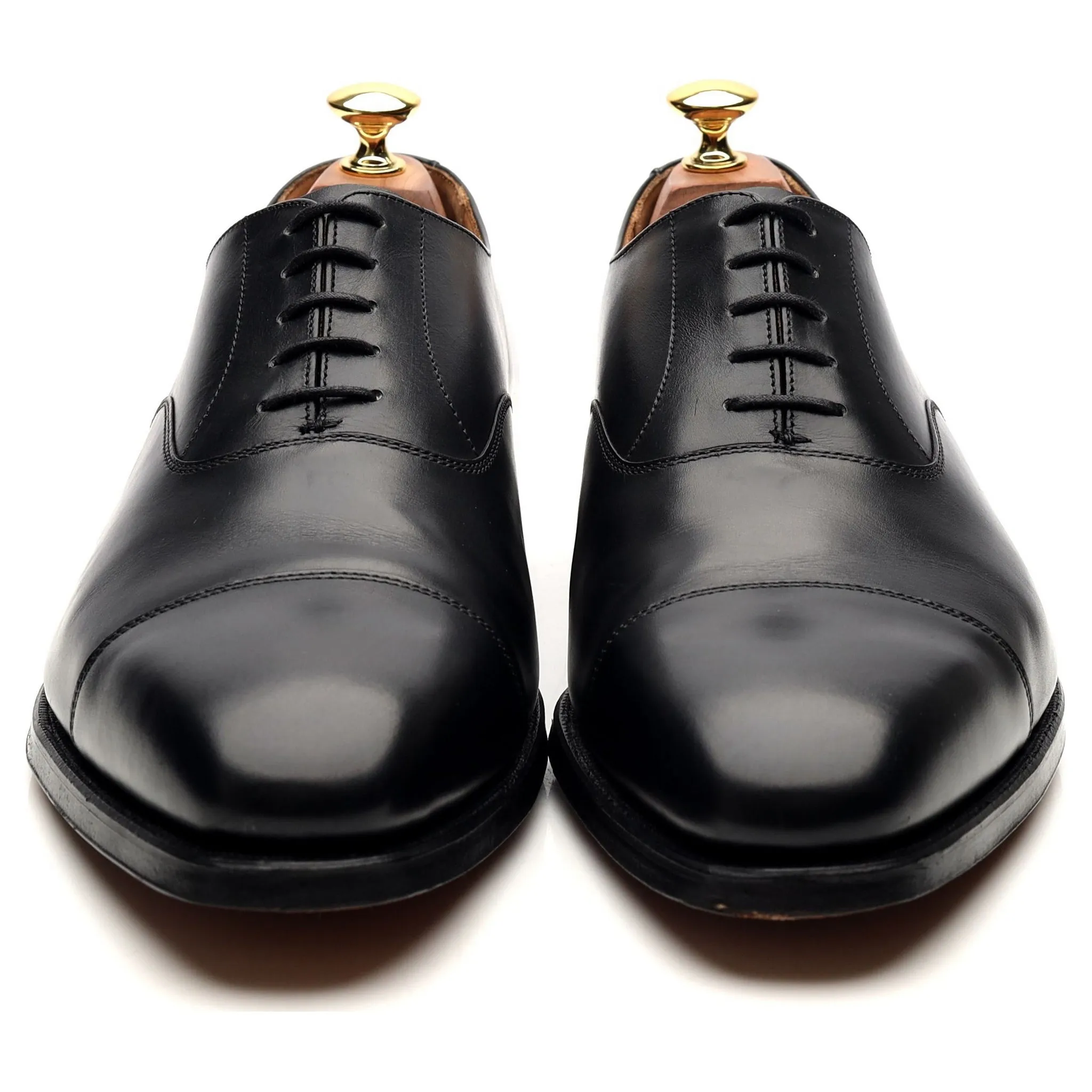 'Hallam' Black Leather Oxford UK 9.5 F