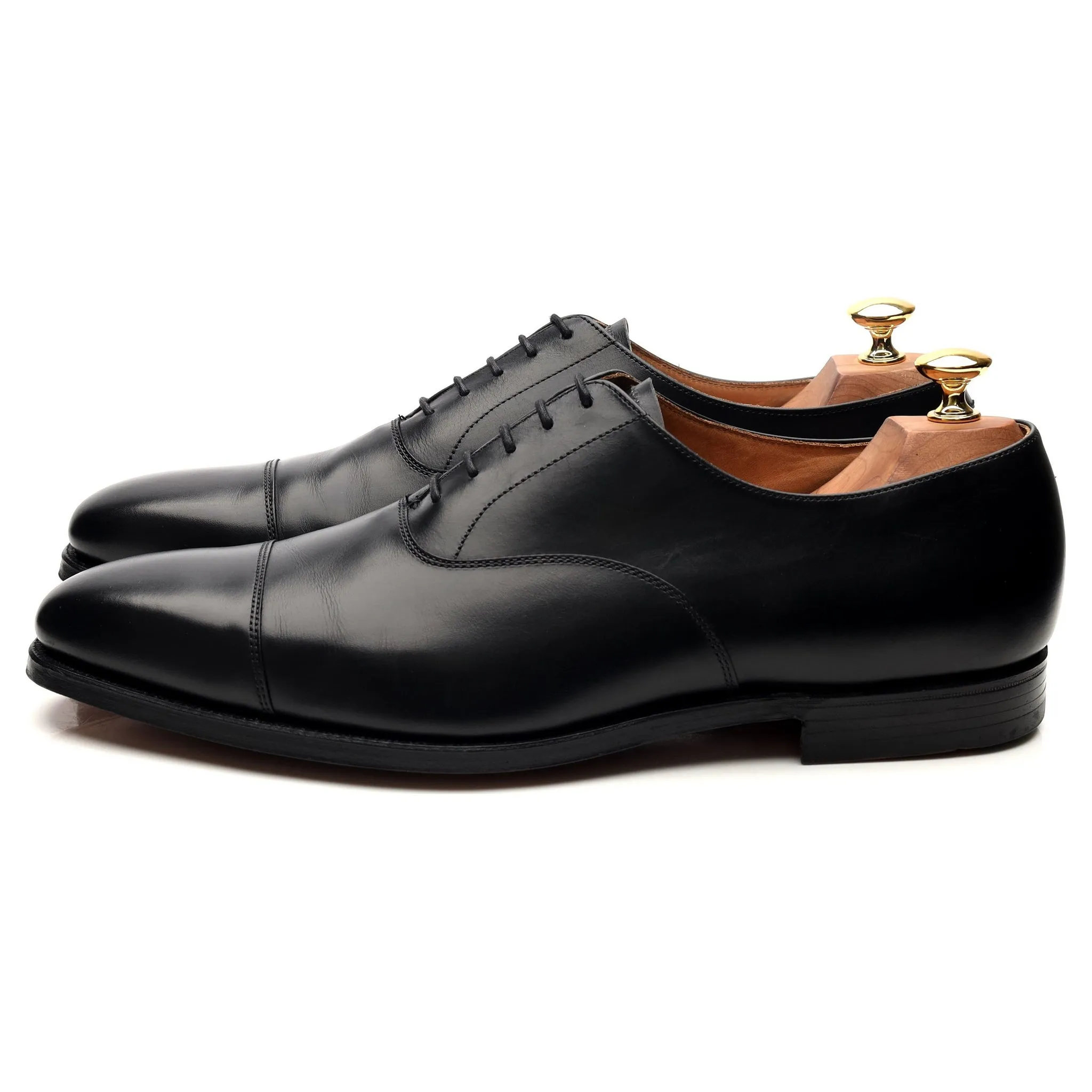 'Hallam' Black Leather Oxford UK 9.5 F