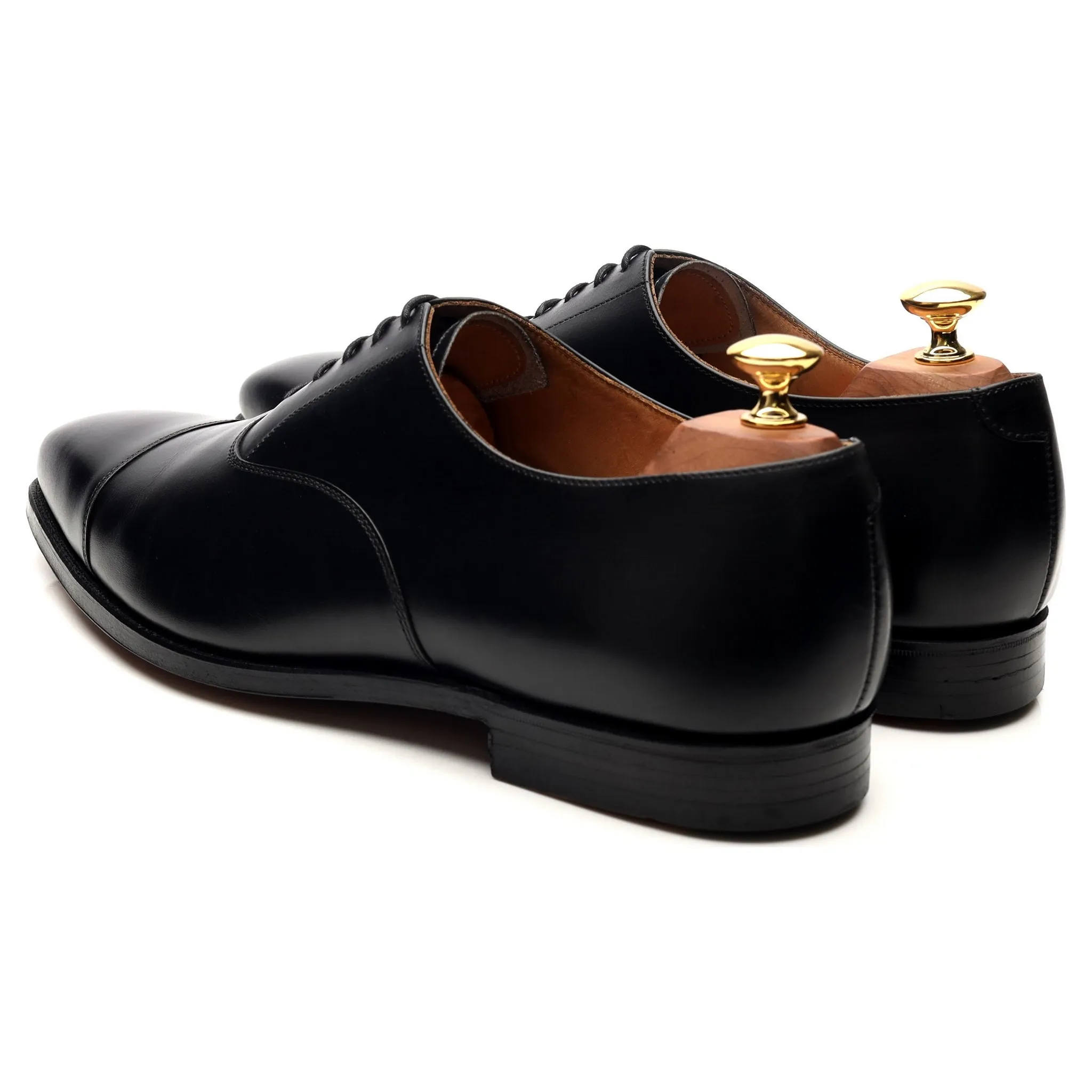 'Hallam' Black Leather Oxford UK 9.5 F