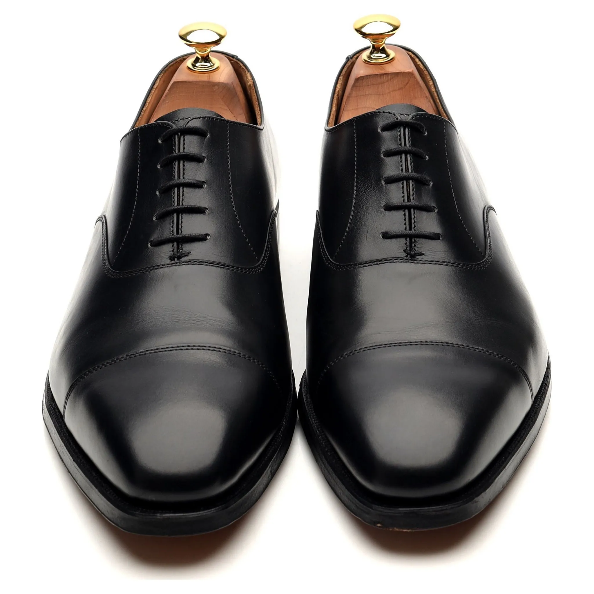 'Hallam' Black Leather Oxford UK 9.5 F