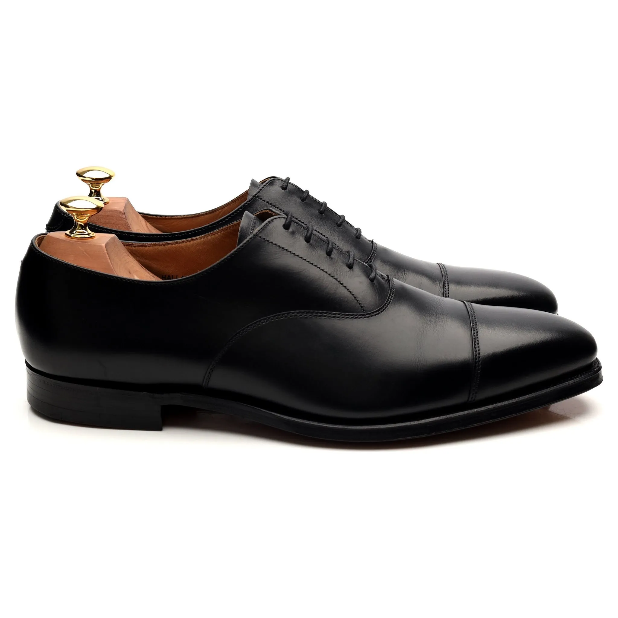 'Hallam' Black Leather Oxford UK 9.5 F