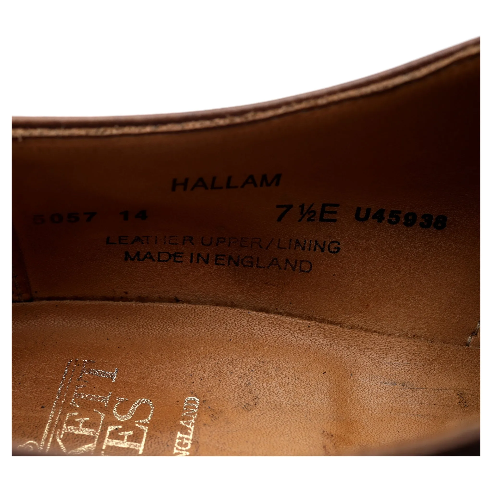 'Hallam' Dark Brown Leather Oxford UK 7.5 E