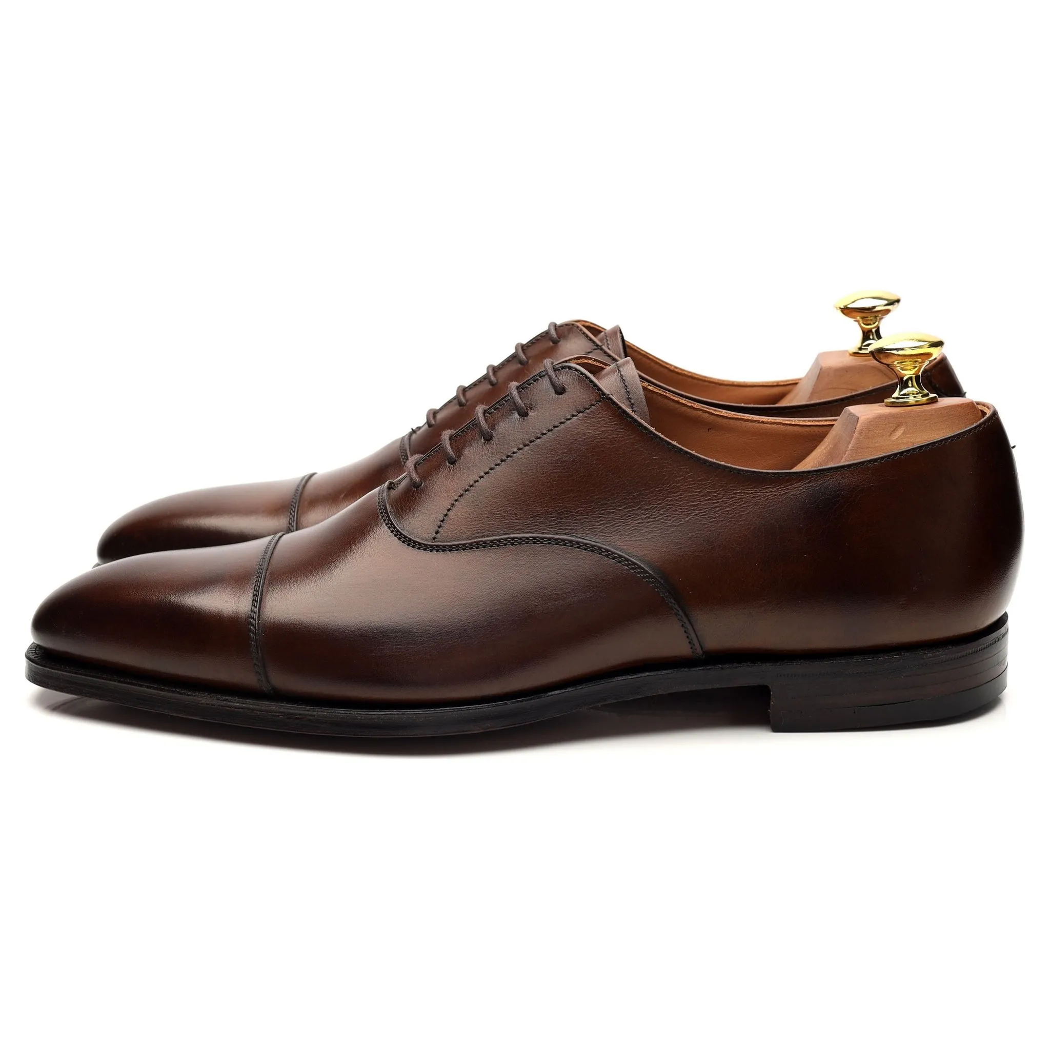 'Hallam' Dark Brown Leather Oxford UK 9 E