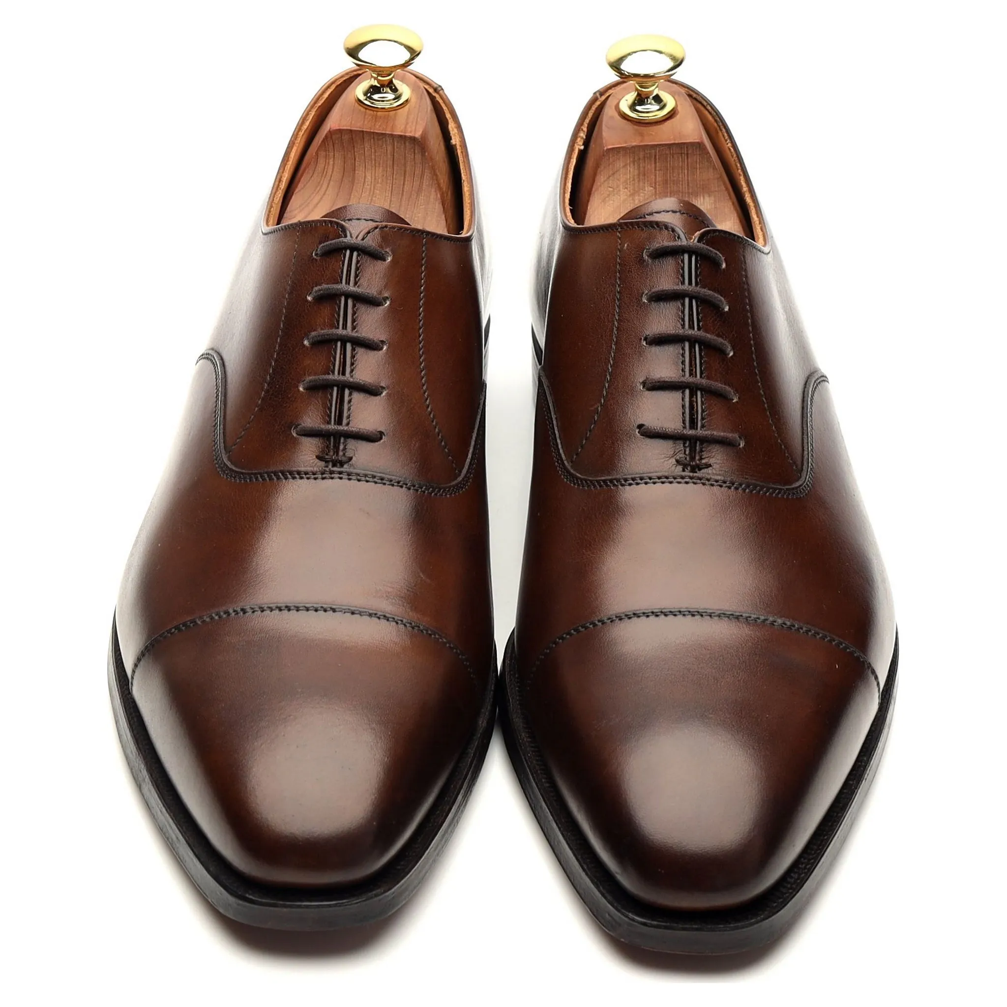 'Hallam' Dark Brown Leather Oxford UK 9 E