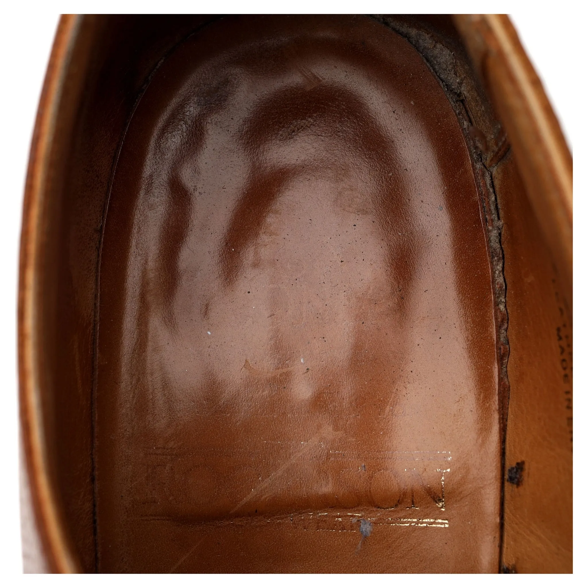 'Hamish' Tan Brown Leather Derby UK 9.5 F