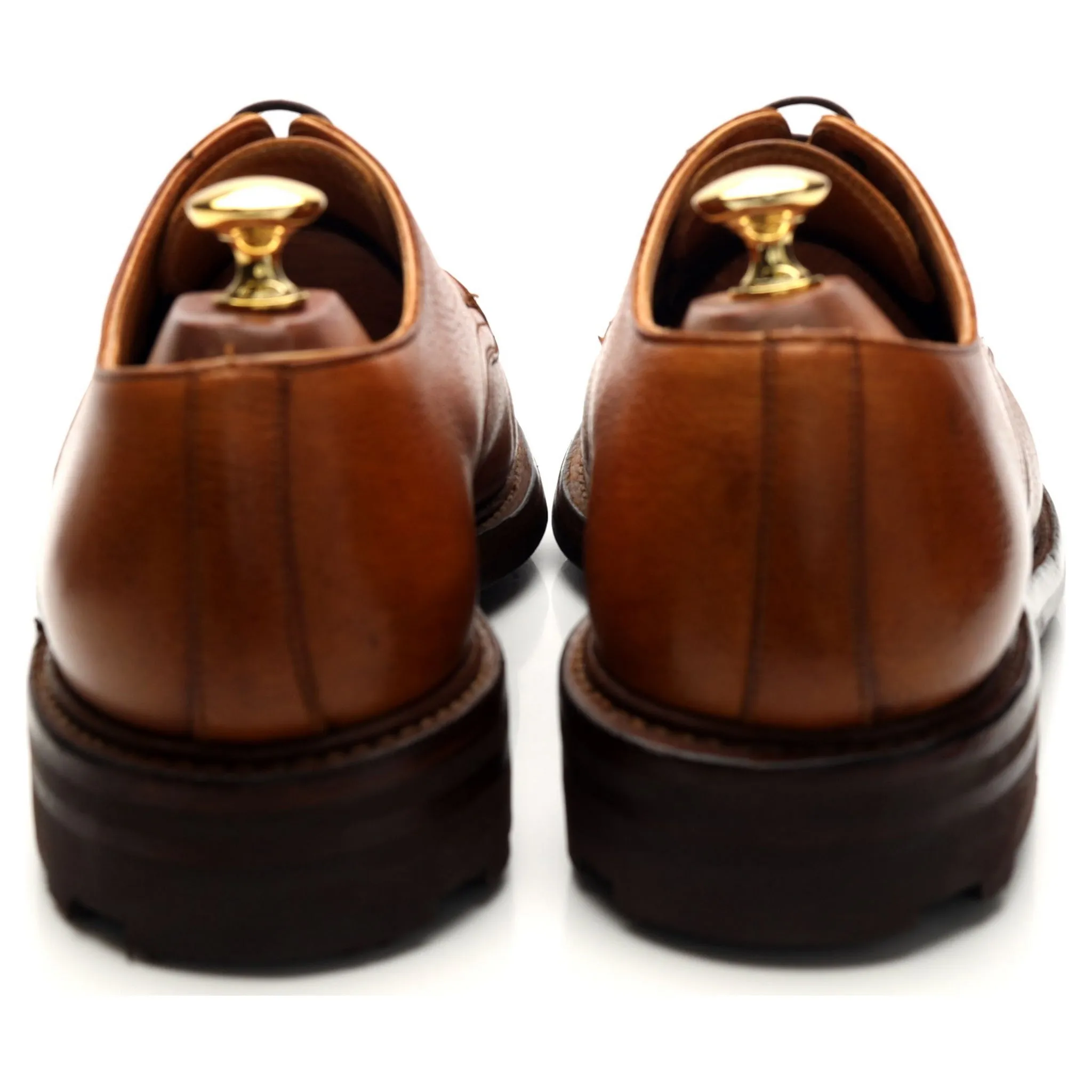 'Hamish' Tan Brown Leather Derby UK 9.5 F
