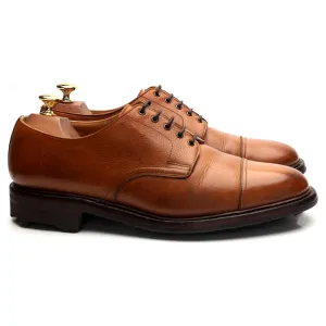 'Hamish' Tan Brown Leather Derby UK 9.5 F