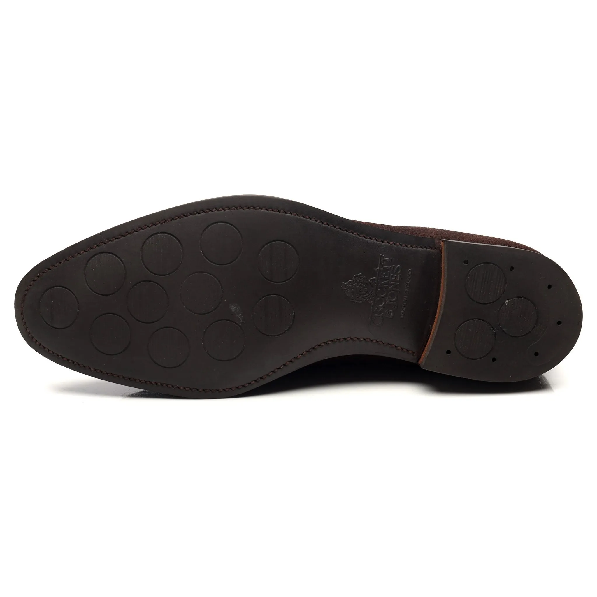 'Hardwick' Dark Brown Suede Split Toe Derby UK 9.5 E
