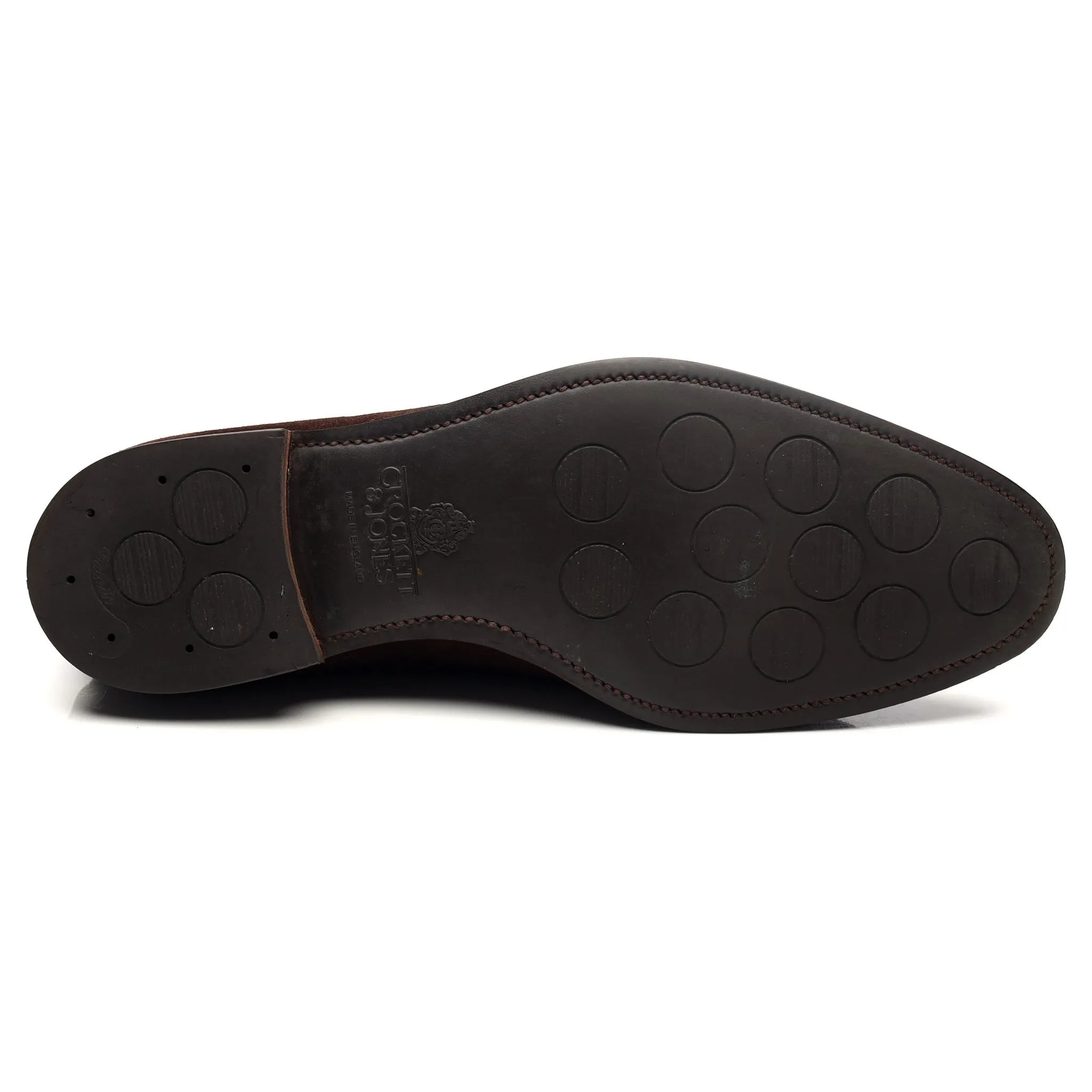 'Hardwick' Dark Brown Suede Split Toe Derby UK 9.5 E