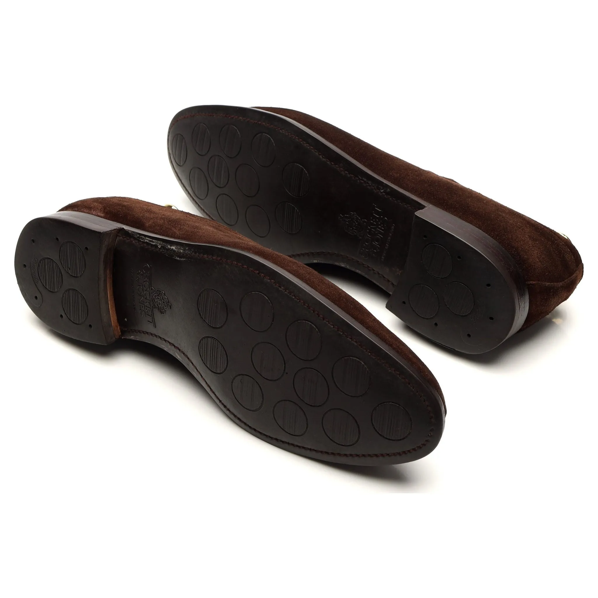 'Hardwick' Dark Brown Suede Split Toe Derby UK 9.5 E