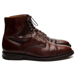 'Harlech' Dark Brown Cordovan Leather Boots UK 8 E