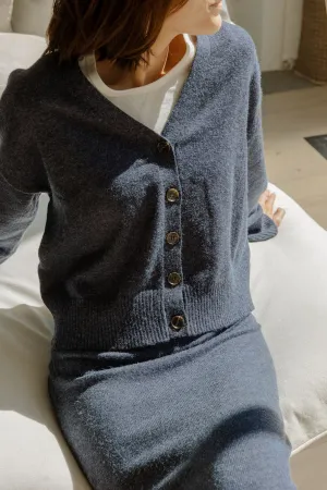 Heather Button Down Cardigan