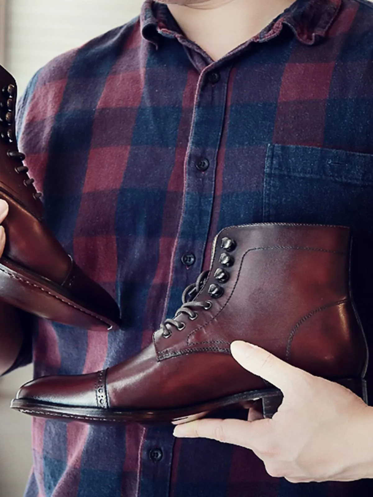 Heimdall Loki Cap Toe Brogue Burgundy