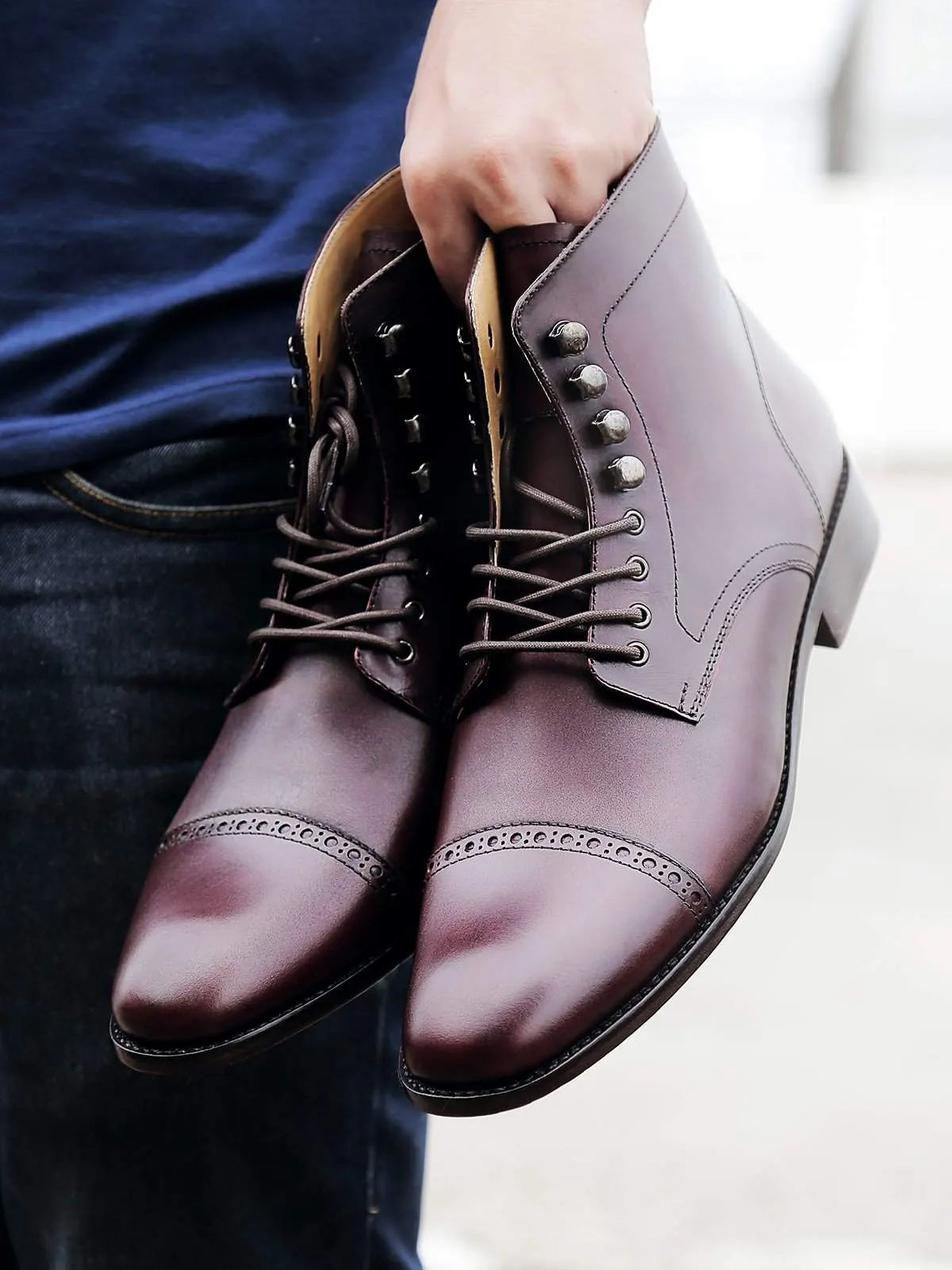 Heimdall Loki Cap Toe Brogue Burgundy