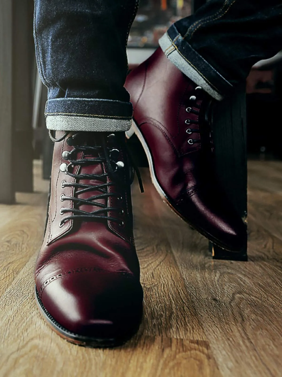 Heimdall Loki Cap Toe Brogue Burgundy