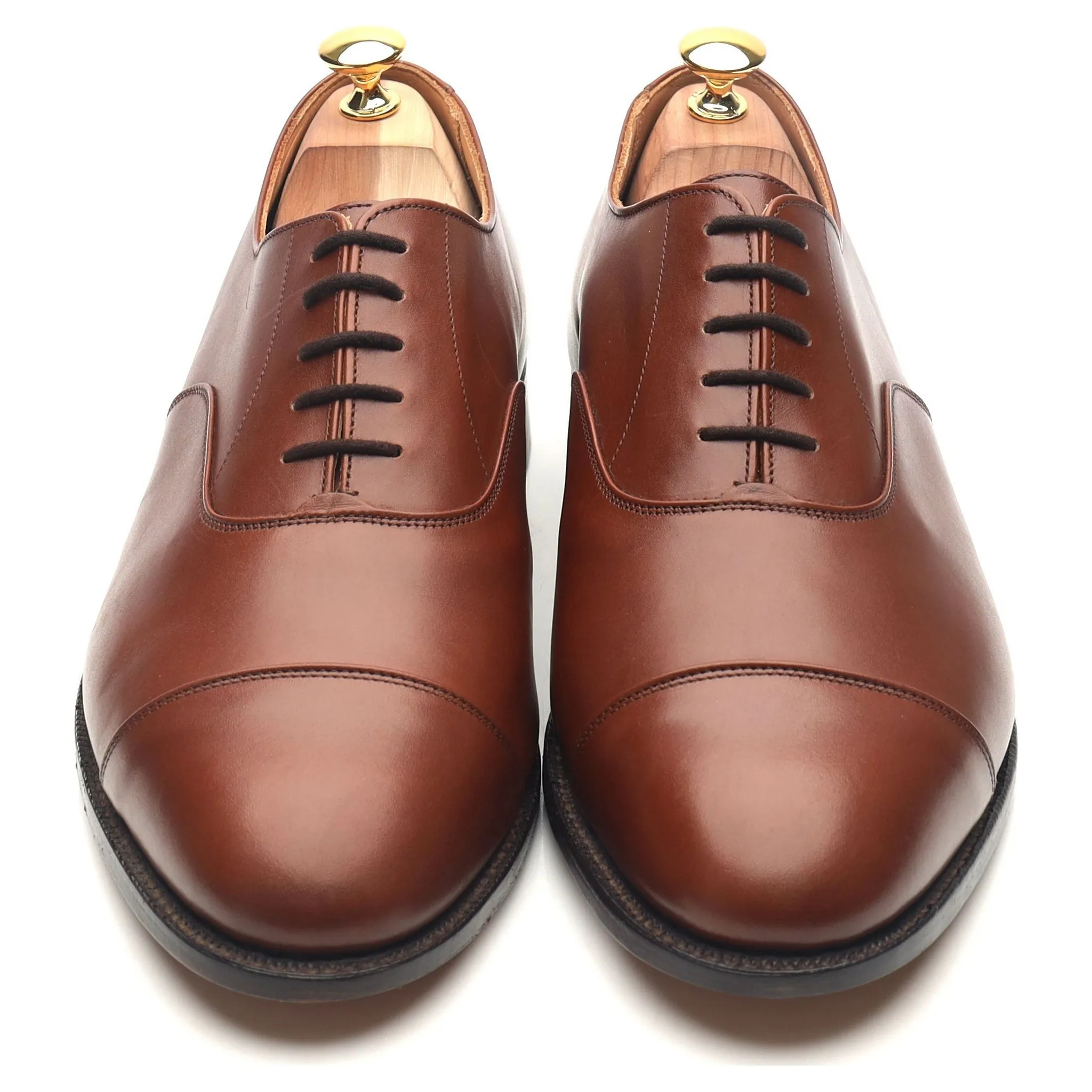 'Henley' Tan Brown Leather Oxford UK 11.5