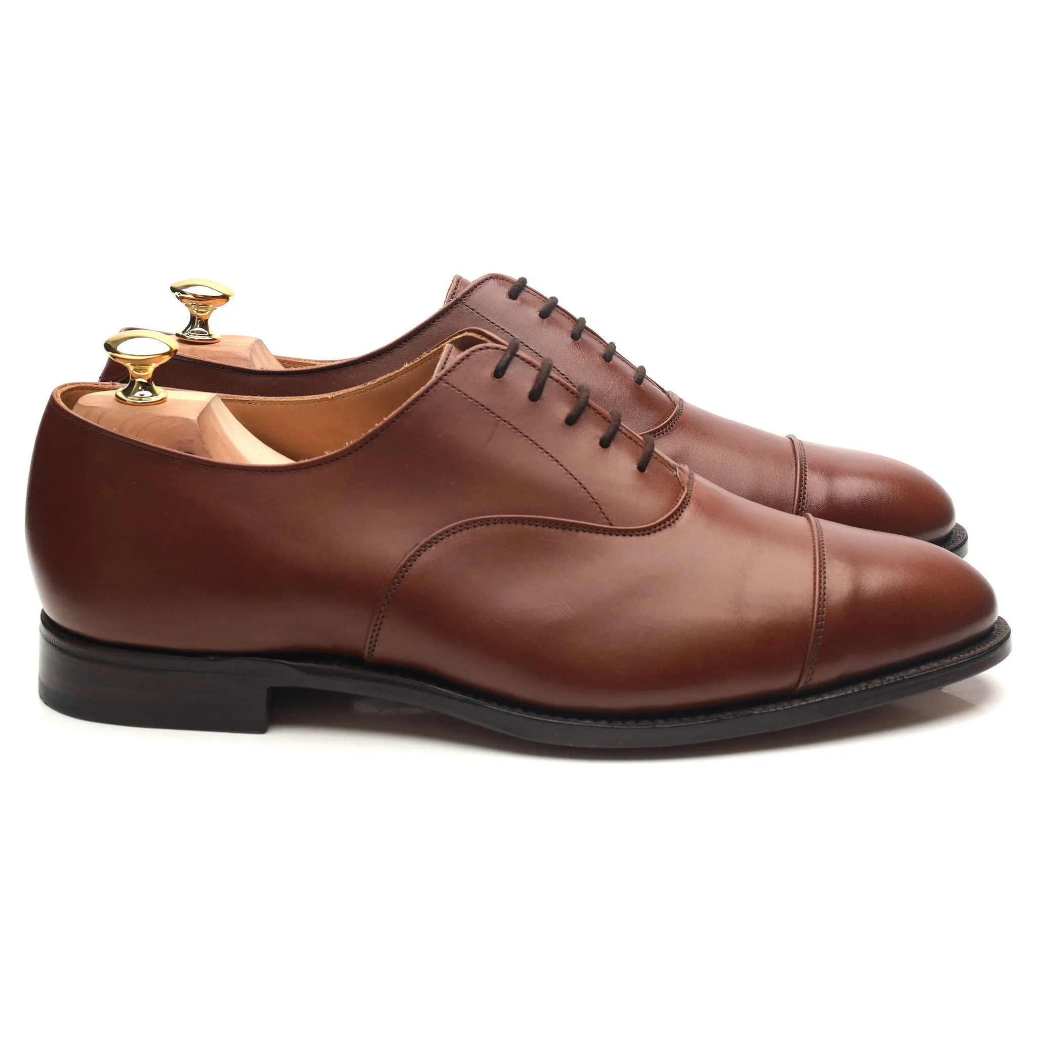 'Henley' Tan Brown Leather Oxford UK 11.5