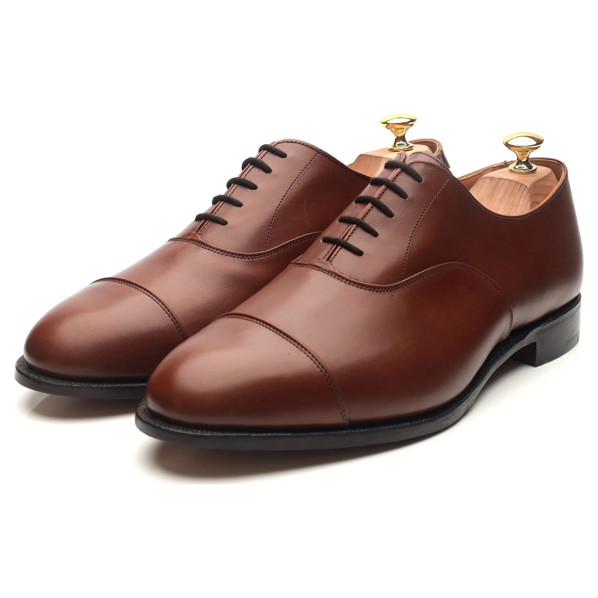 'Henley' Tan Brown Leather Oxford UK 11.5