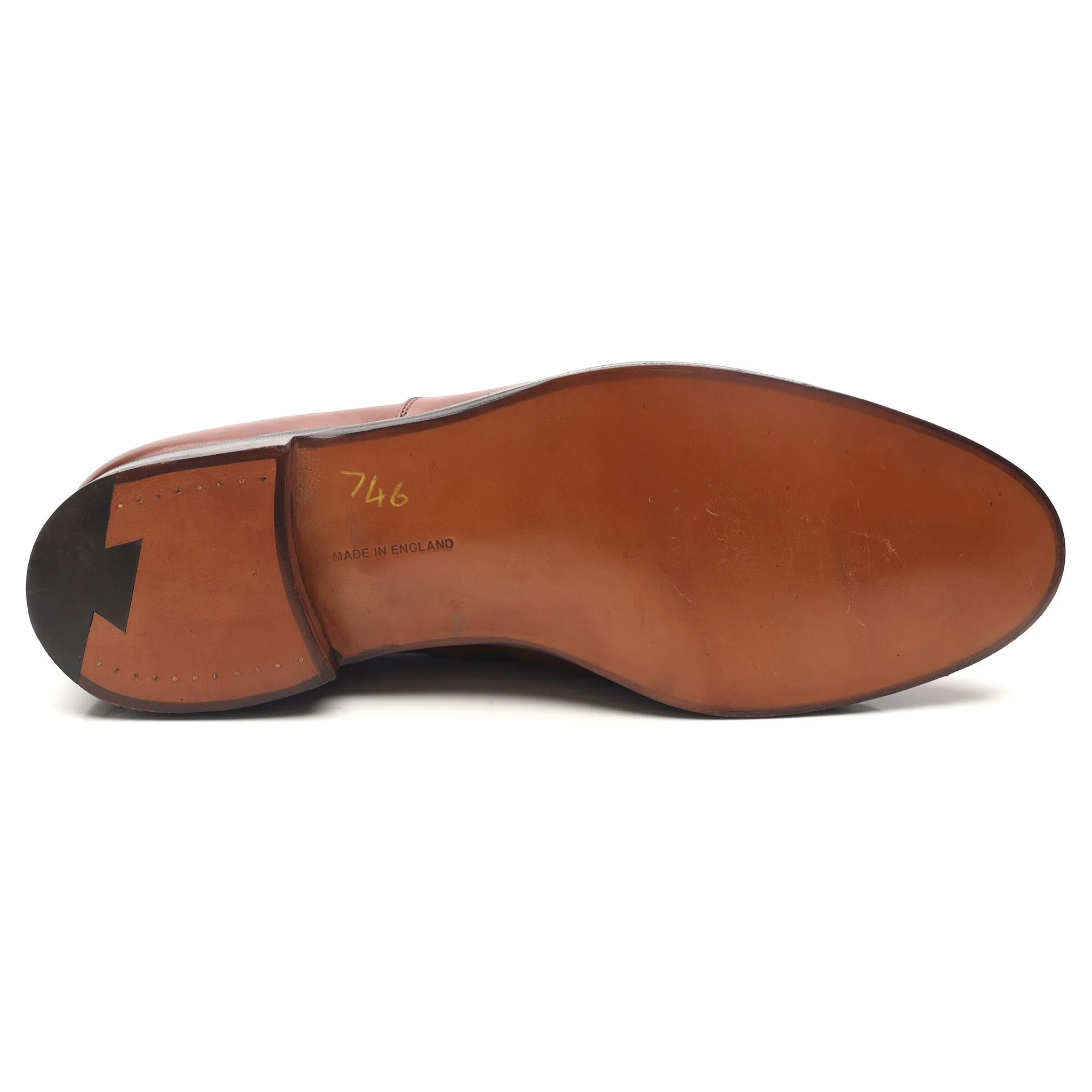 'Henley' Tan Brown Leather Oxford UK 11.5