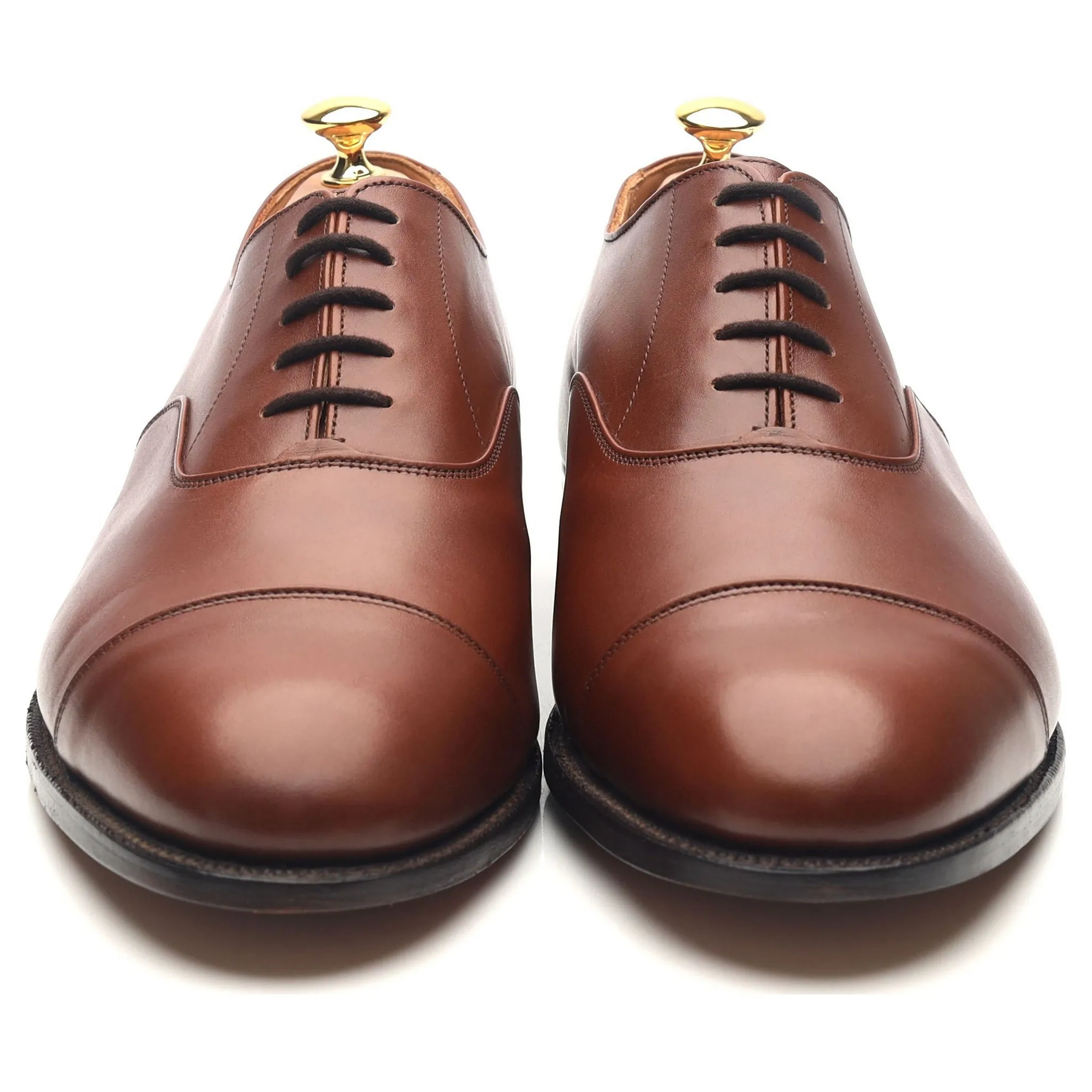 'Henley' Tan Brown Leather Oxford UK 11.5