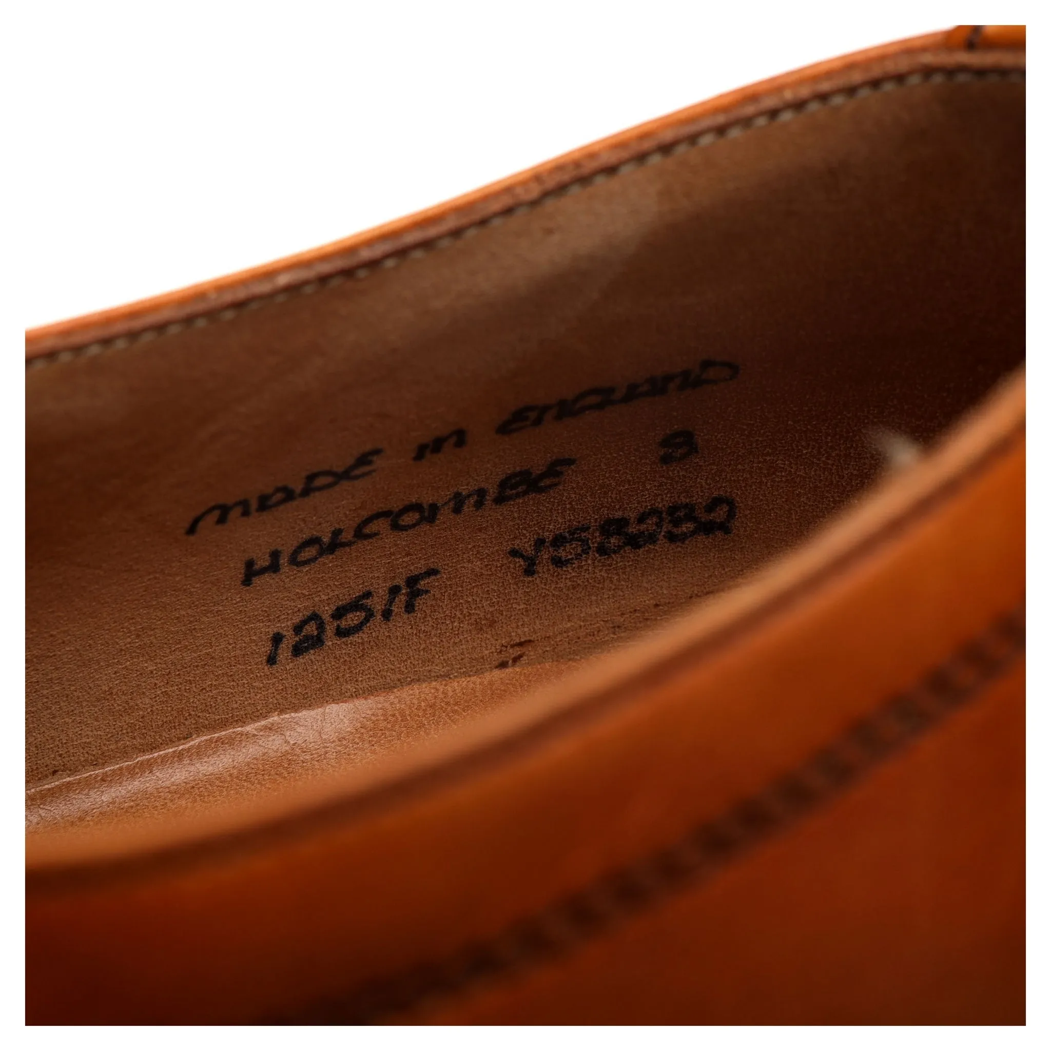 Herring 'Holcombe' Tan Brown Leather Derby UK 8 F