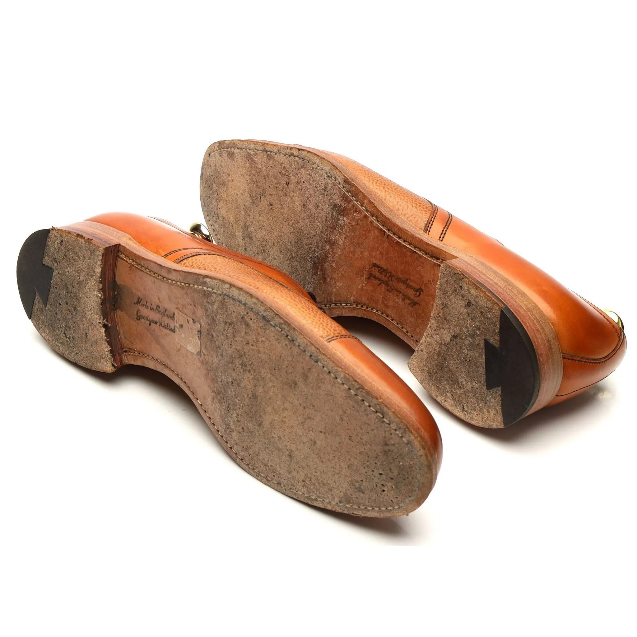 Herring 'Holcombe' Tan Brown Leather Derby UK 8 F