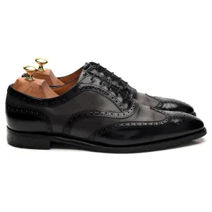 Herring 'Jason' Black / Grey Leather Oxford Brogues UK 9 F
