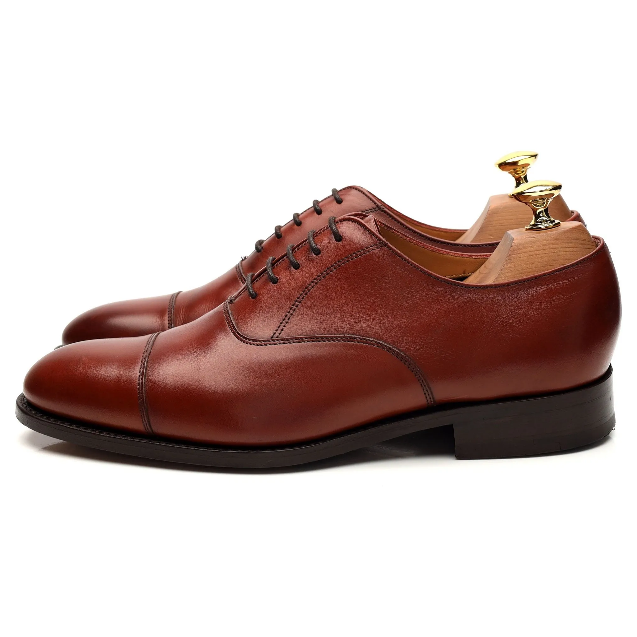 Herring 'Mayfair' Brown Leather Oxford UK 6 F