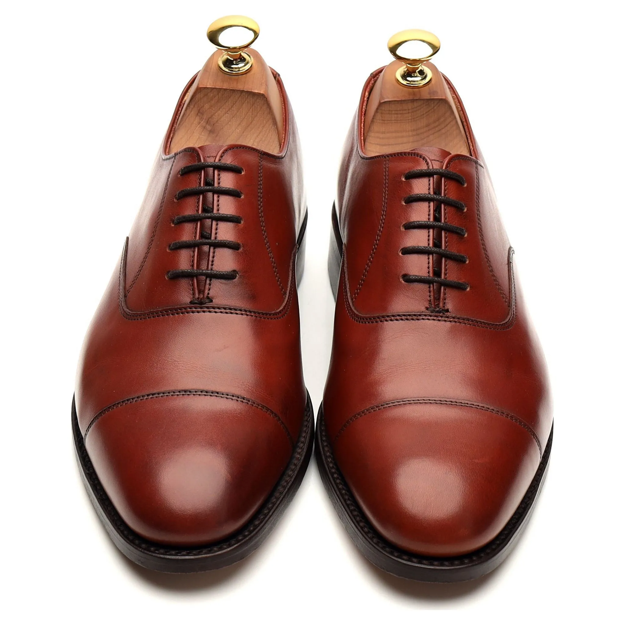 Herring 'Mayfair' Brown Leather Oxford UK 6 F